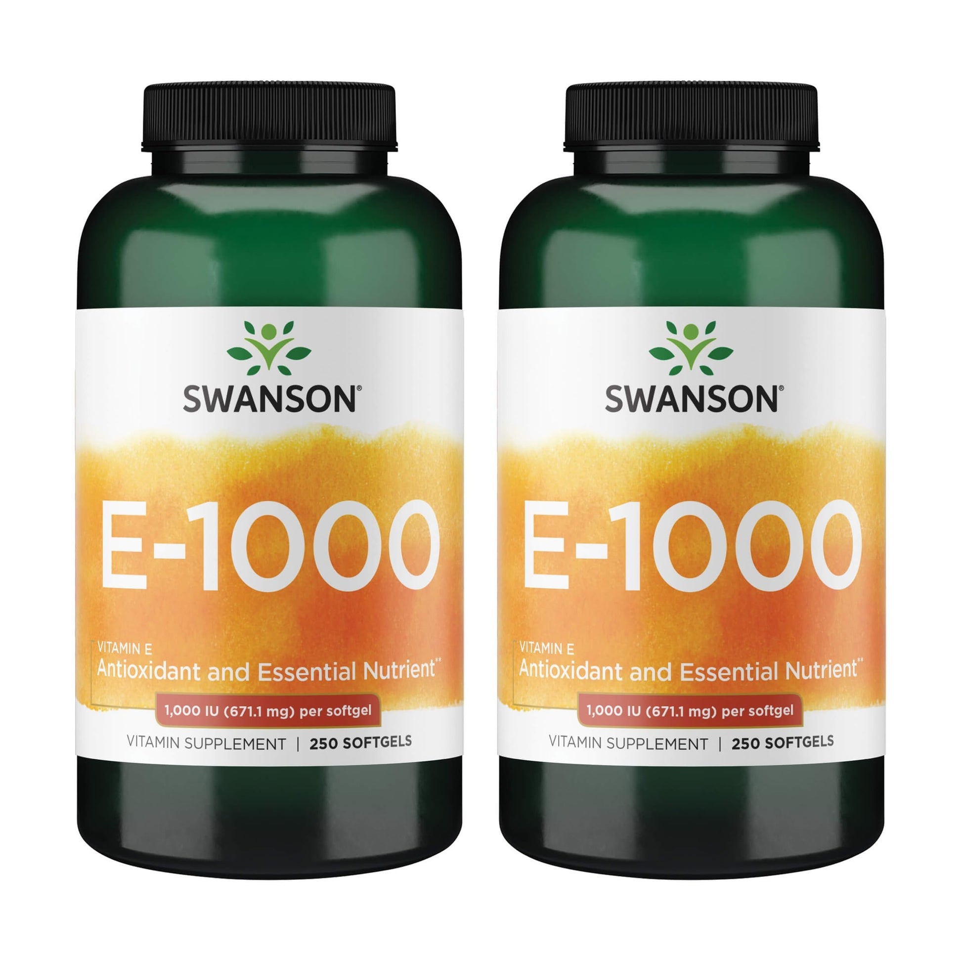 Swanson Vitamin E 1000 IU Softgels 500 Count