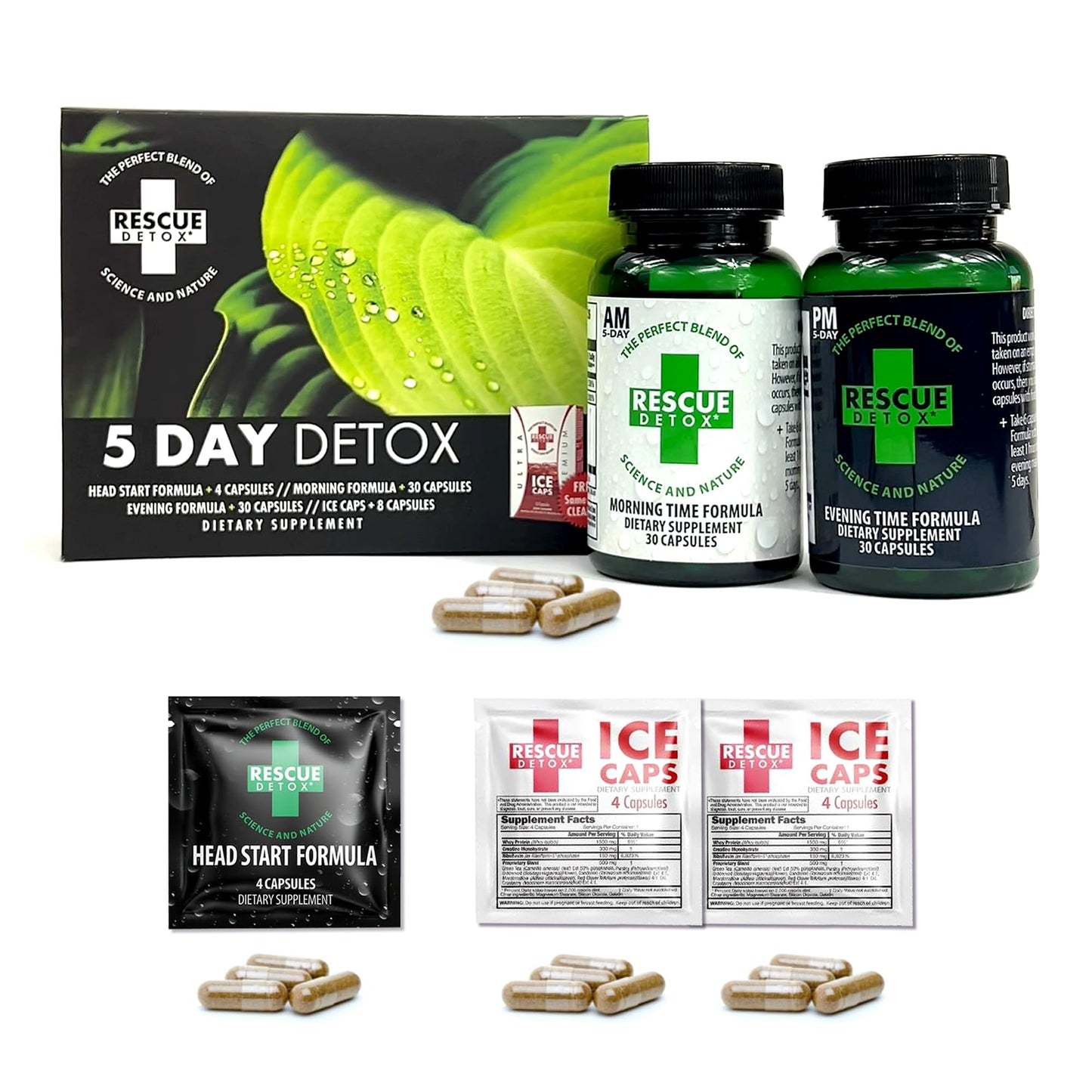 Rescue Detox 5 Day Detox Kit Capsules 72 Count