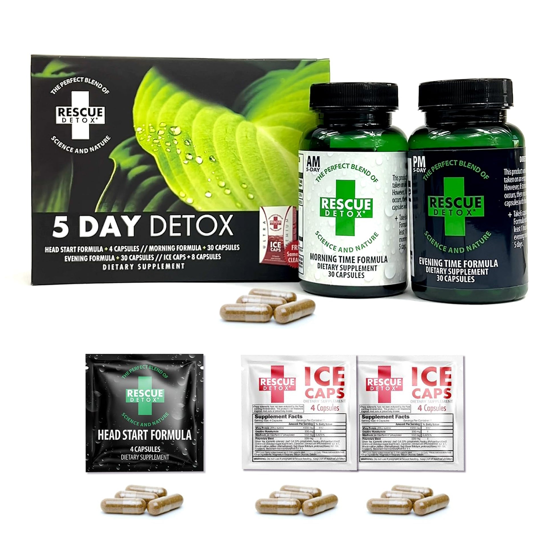 Rescue Detox 5 Day Detox Kit Capsules 72 Count