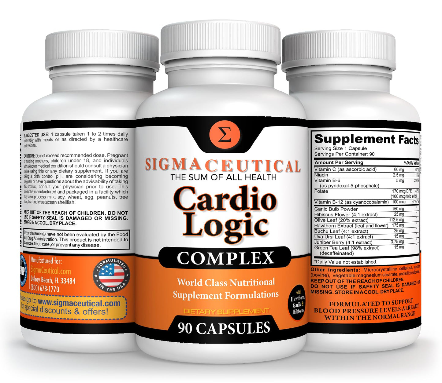 Sigmaceutical Hawthorn Extract Supplement Capsules 90 Count