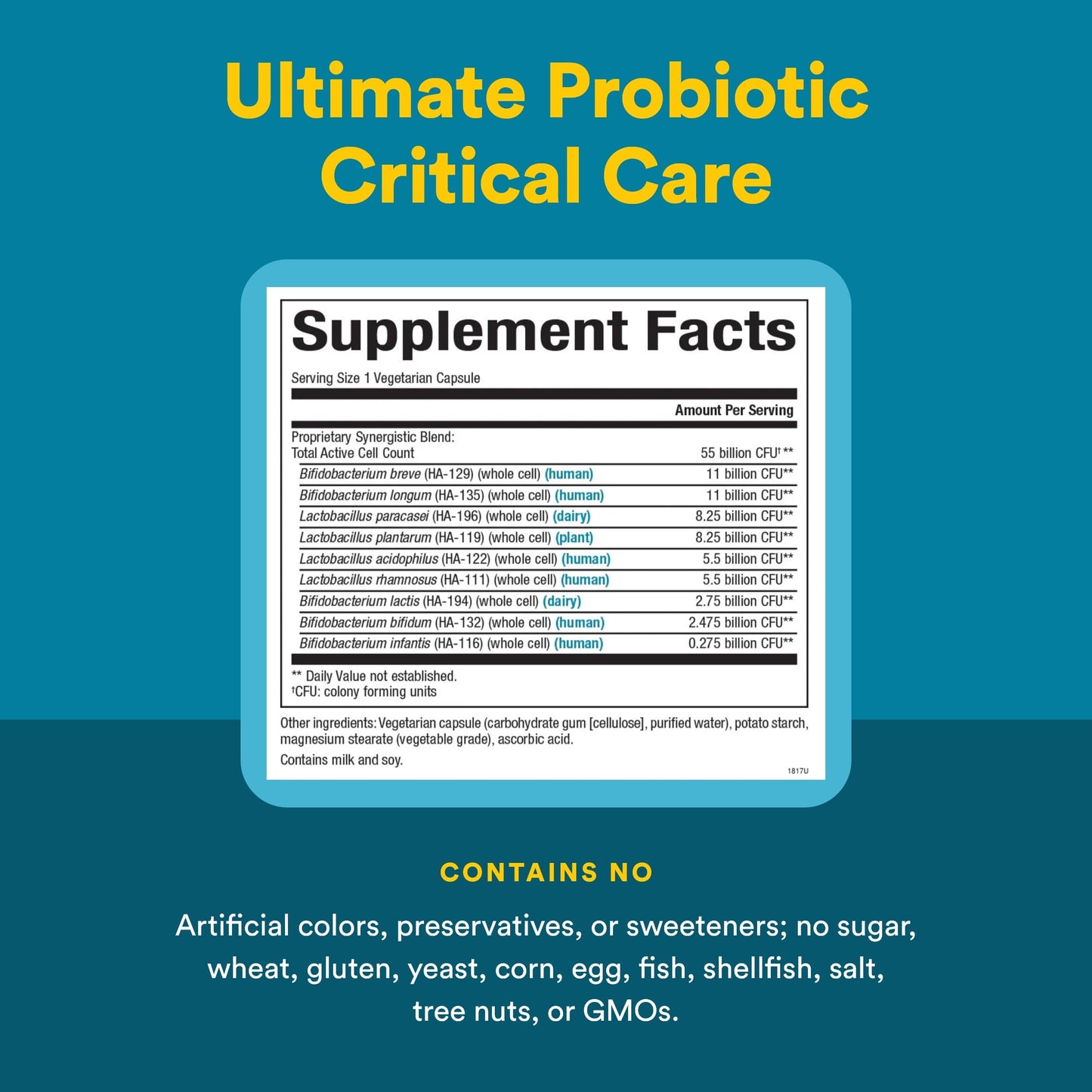 Natural Factors Ultimate Probiotic Critical Care Capsule 30 Count
