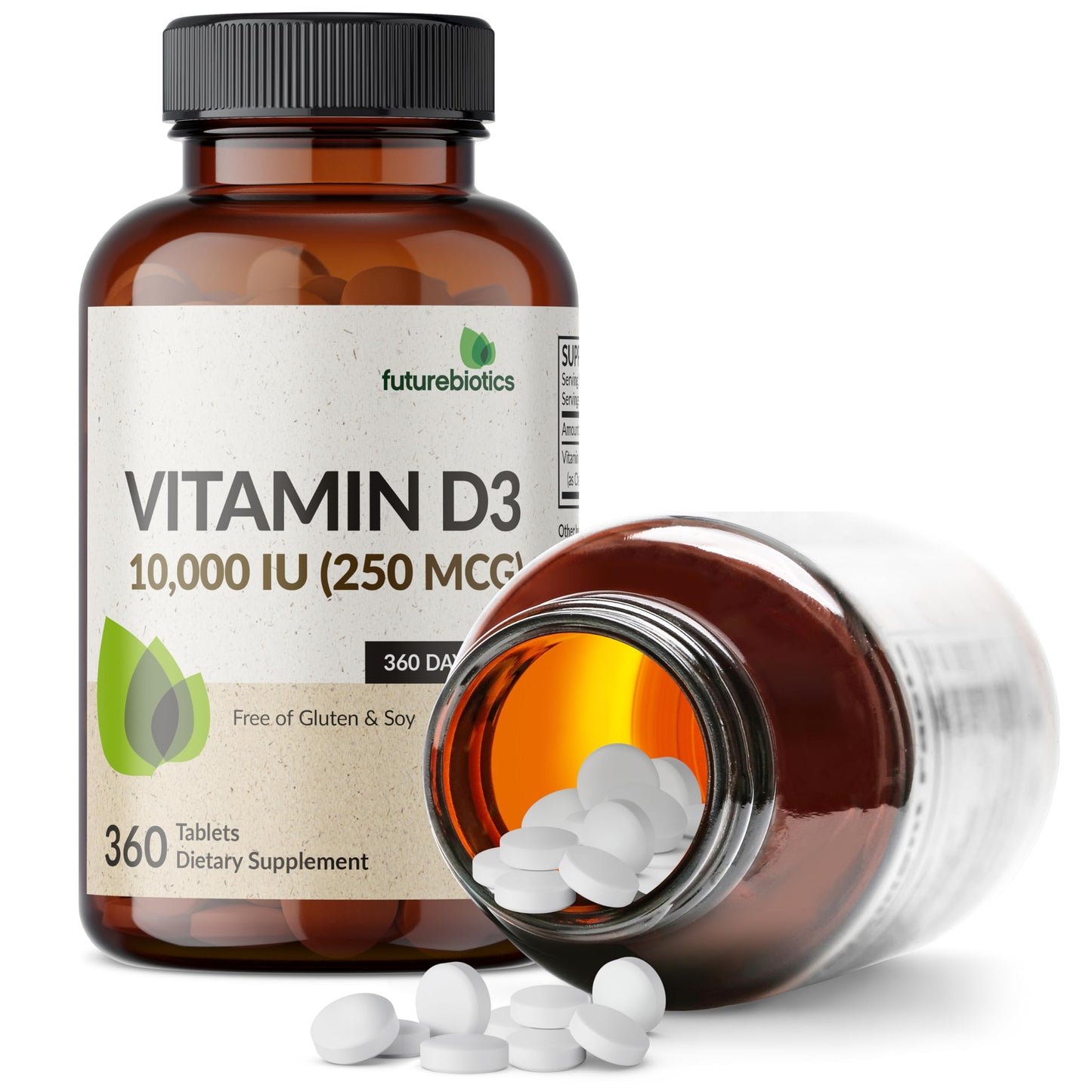 Futurebiotics Vitamin D3 10,000iu (250mcg) Tablet, 360 Count