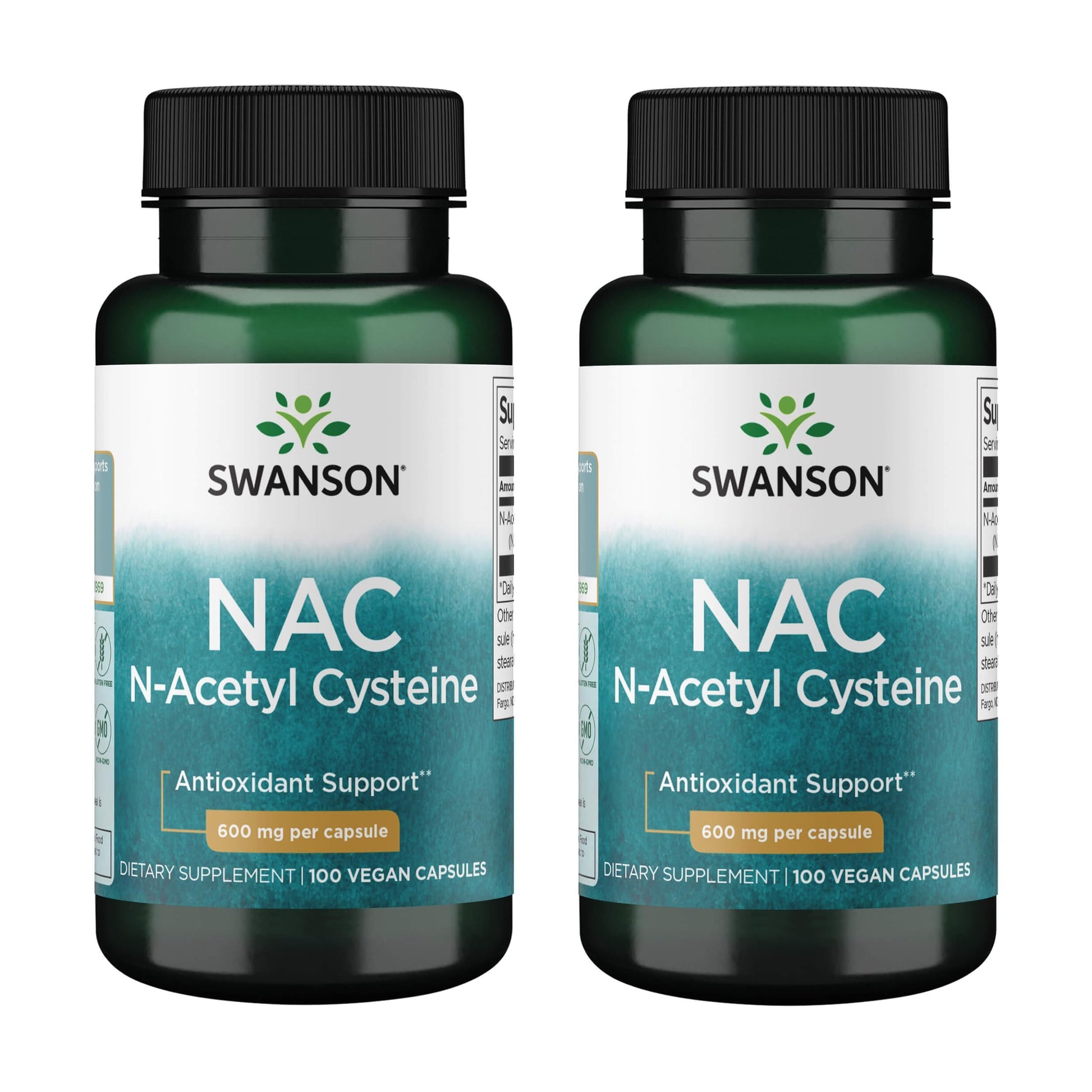 Swanson NAC N-Acetyl Cysteine Liver Health and Antioxidant Supplement, Vegan Capsules, 200
