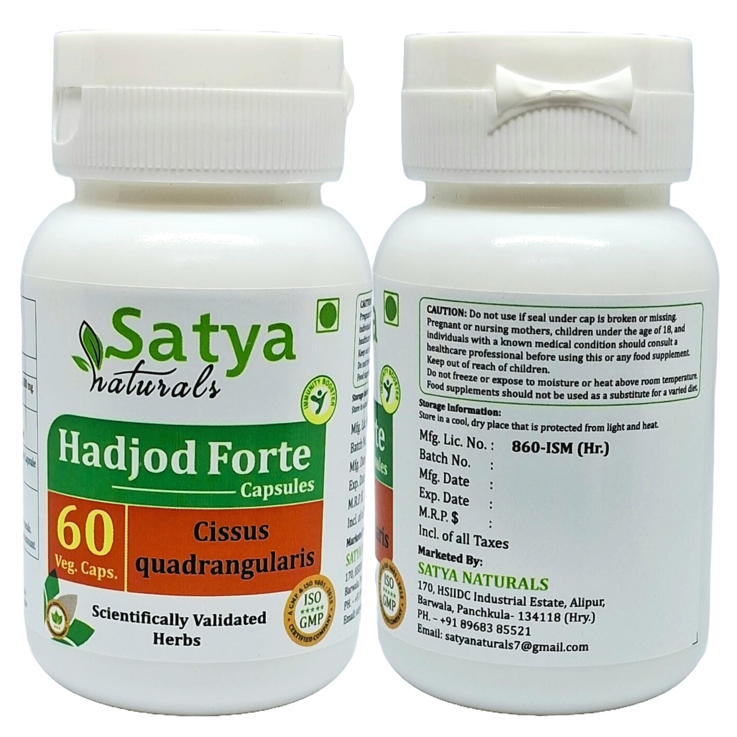 Generic Hadjod 500 mg, 120 Capsules