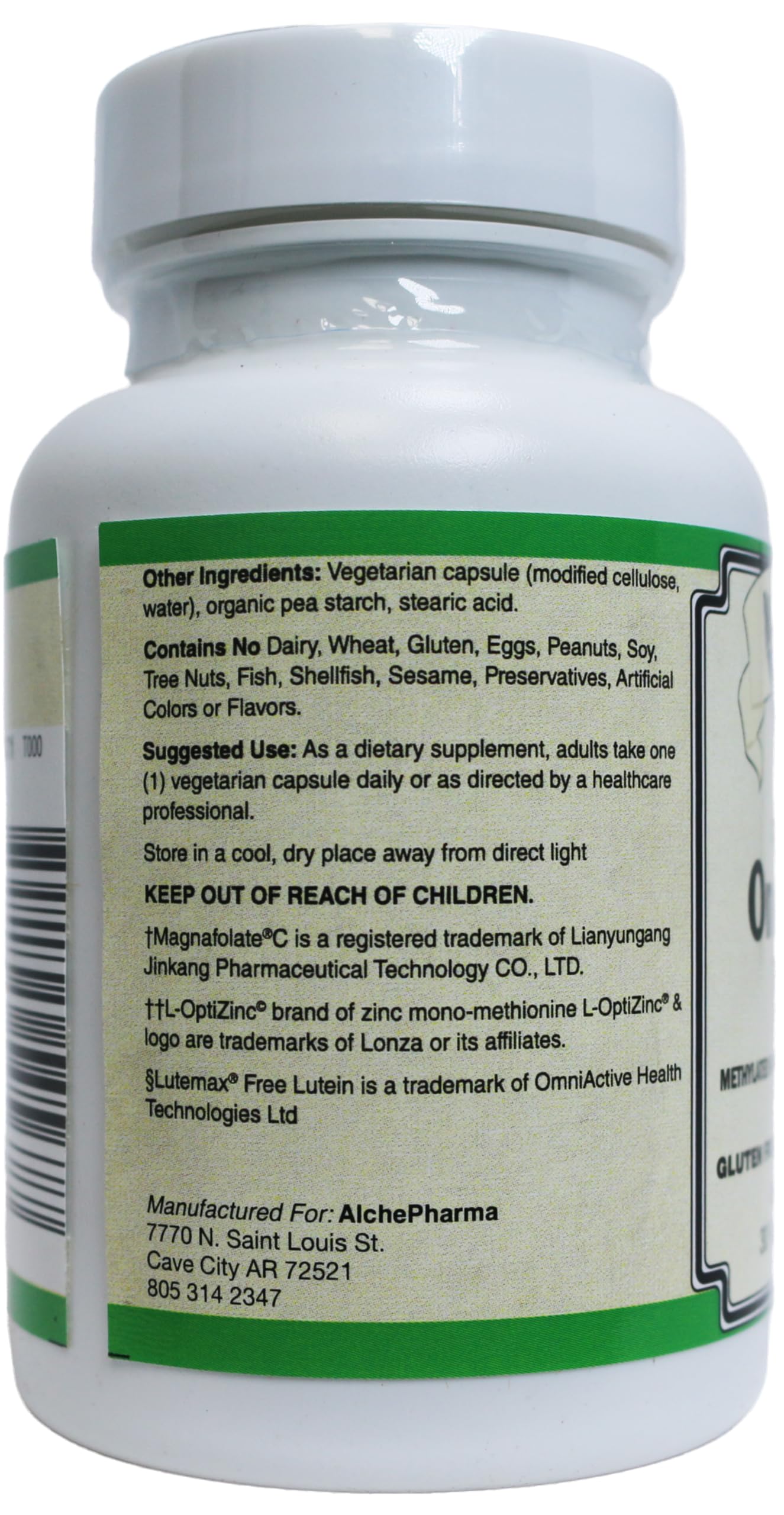 AlchePharma Coenzymated Once Daily Multi, Iron-Free Multivitamin with B-Complex, Chelated Minerals, Antioxidants Capsule 1