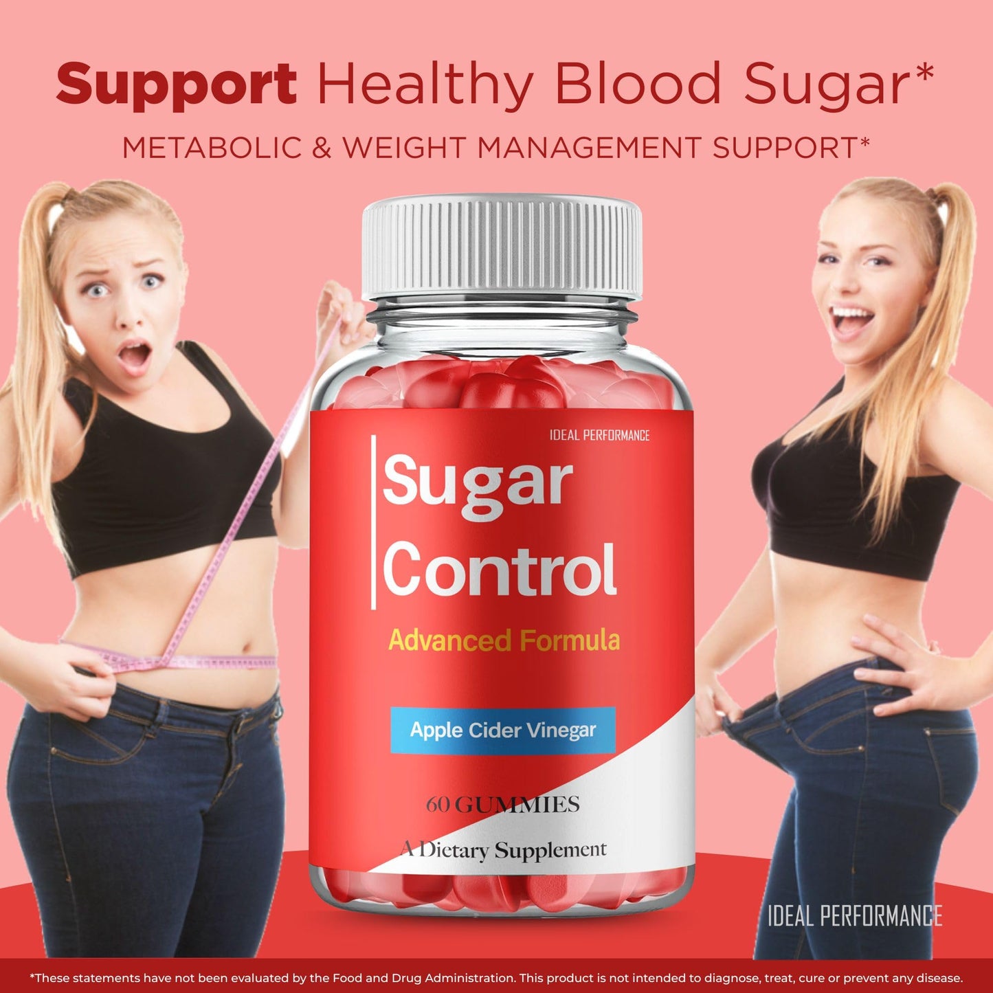 IDEAL PERFORMANCE Sugar Control Gummy, 300 Count