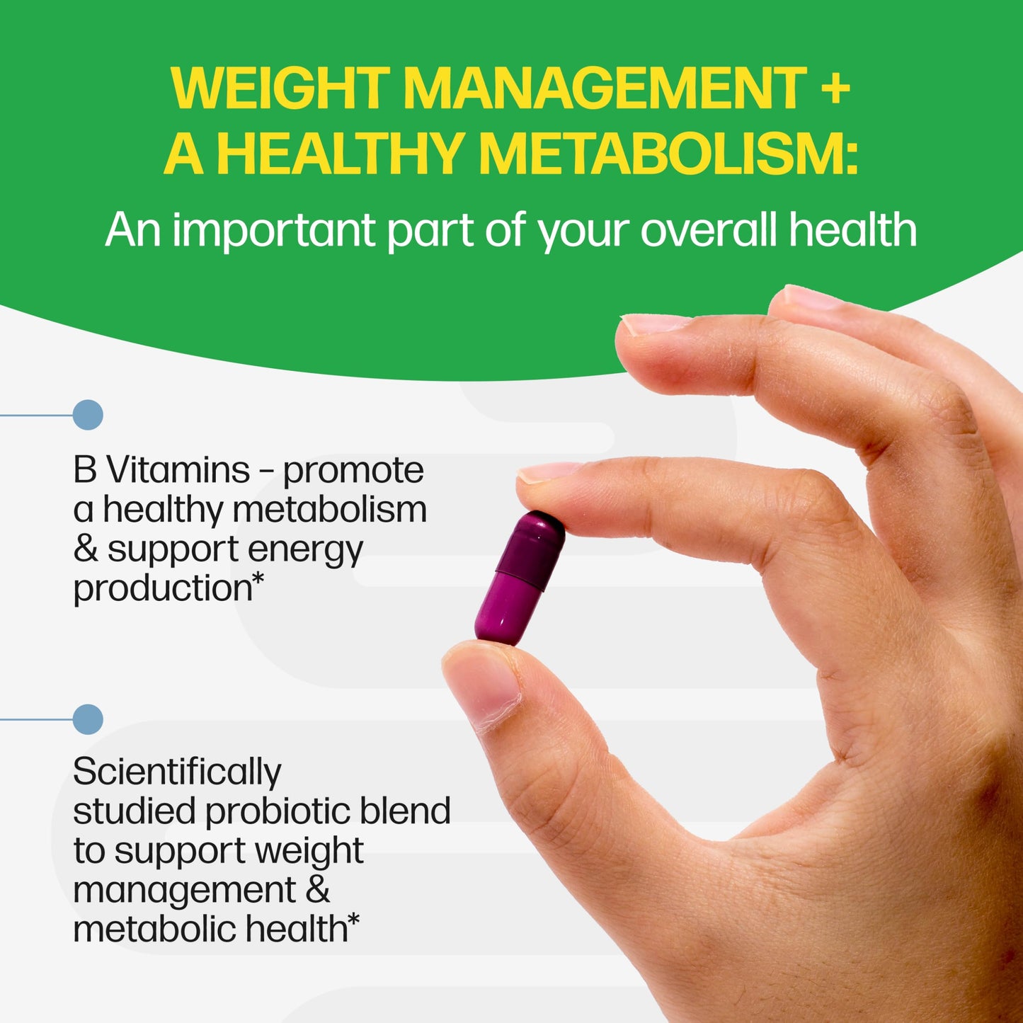 Culturelle Metabolism + Weight Management with SlimBiotics Probiotic Capsules, 30 Count