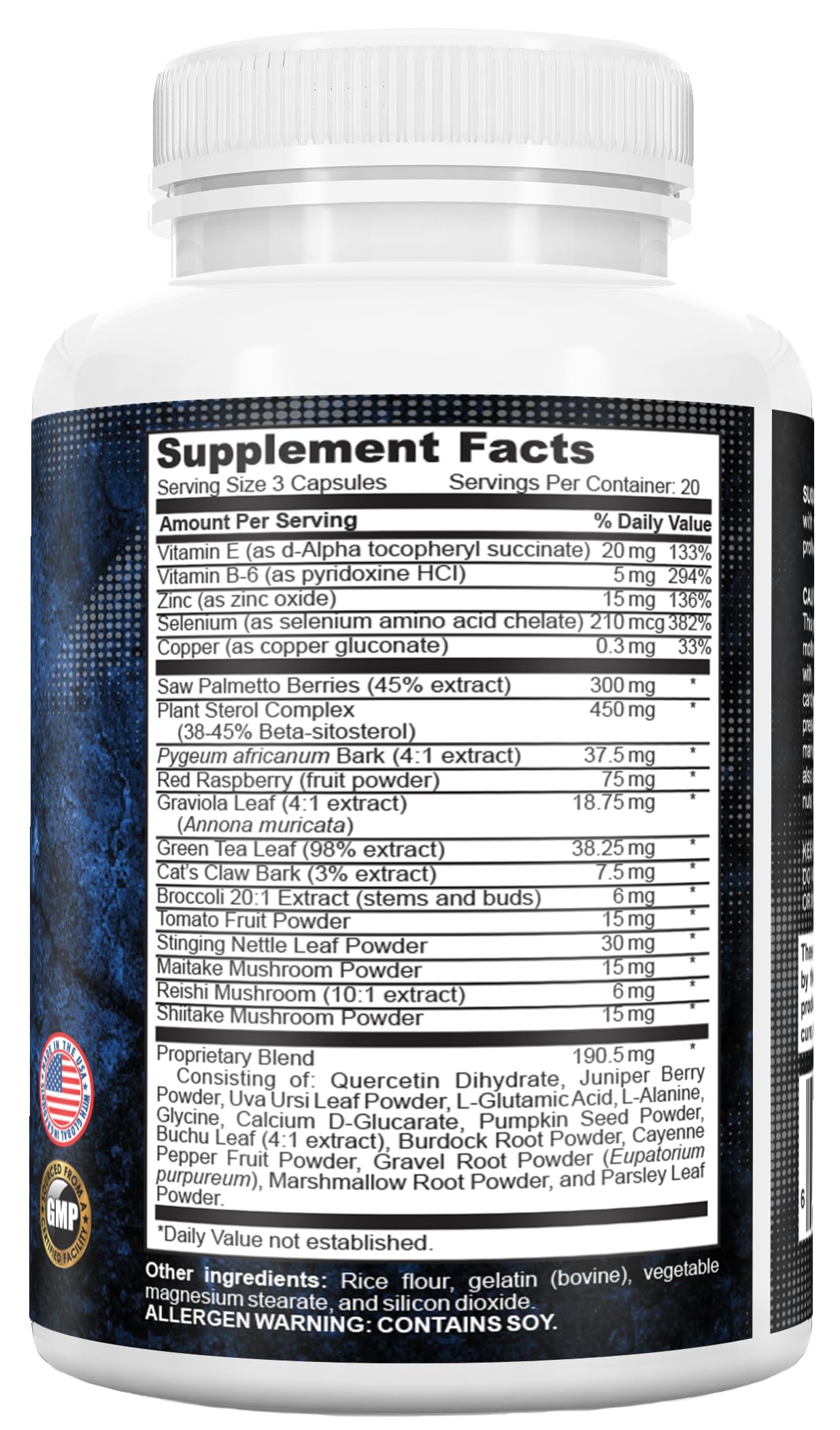 Herbal Nutrition Prostate Health Supplement with Saw Palmetto Capsule, 2-Bottle Pack