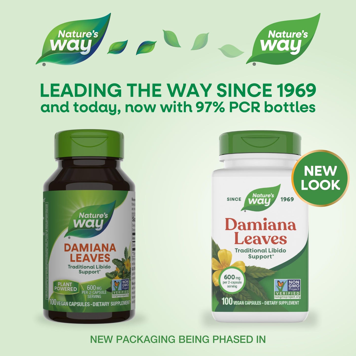 Nature's Way Damiana Leaves Capsule, 100 Capsules