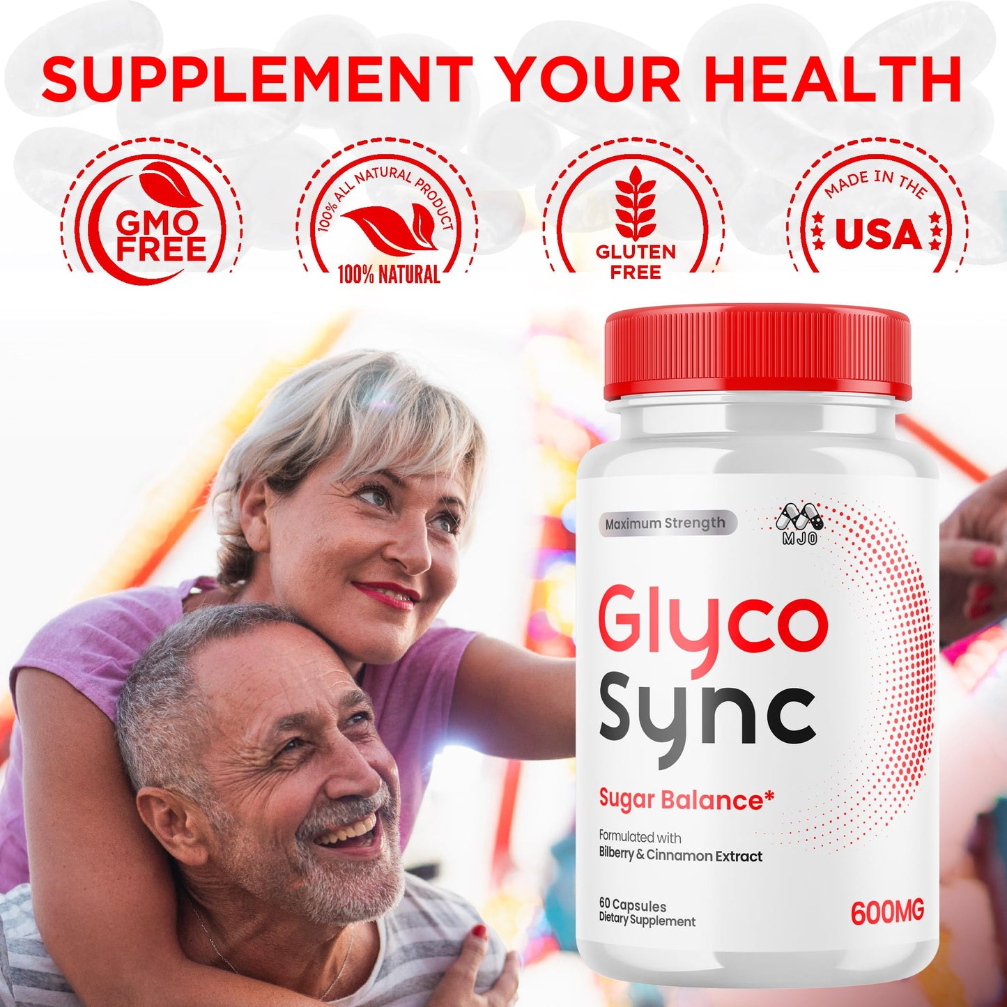 MJO Glyco Sync Capsules, 300 Capsules