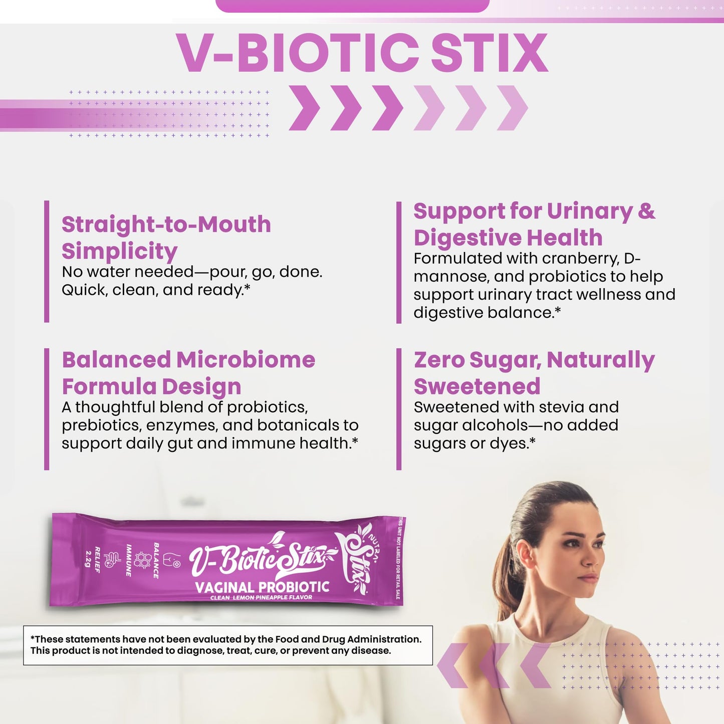 Clean Nutraceuticals Vaginal Probiotics for Women with Cranberry Extract, D-Mannose, Prebiotics, pH Balance, Vaginal Health Powder 0.71 Ounce