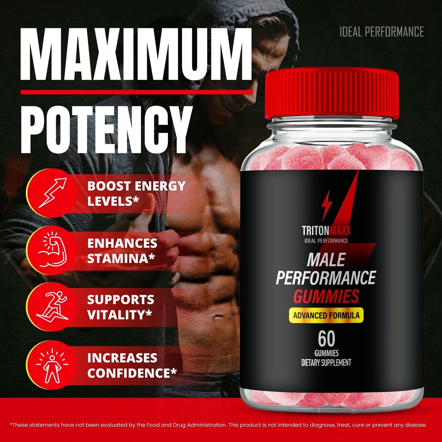 IDEAL PERFORMANCE TritonMaxx Gummies 60 Count