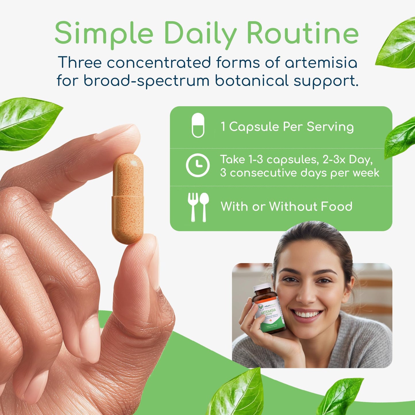 Return Healthy Artemisia Trinity Capsules 90
