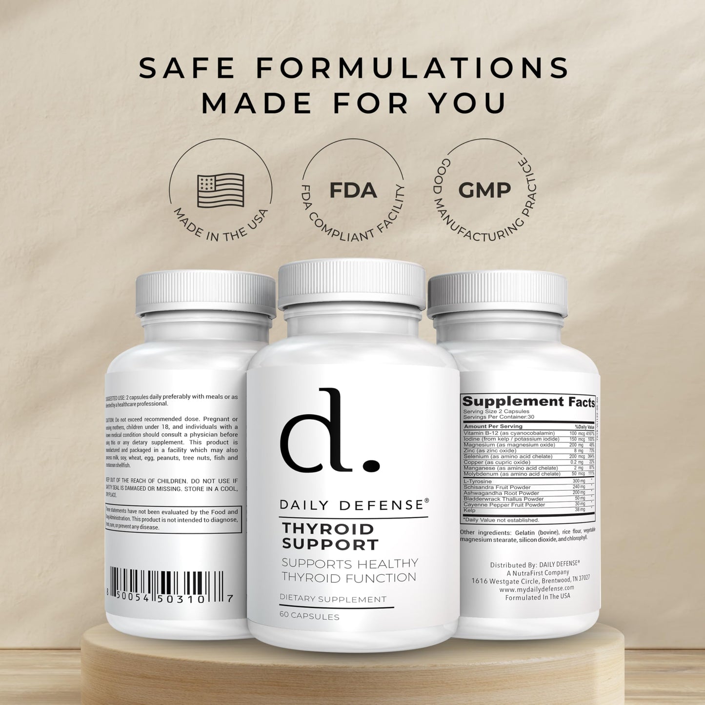 Daily Defense Thyroid Defense Capsule 60 Count