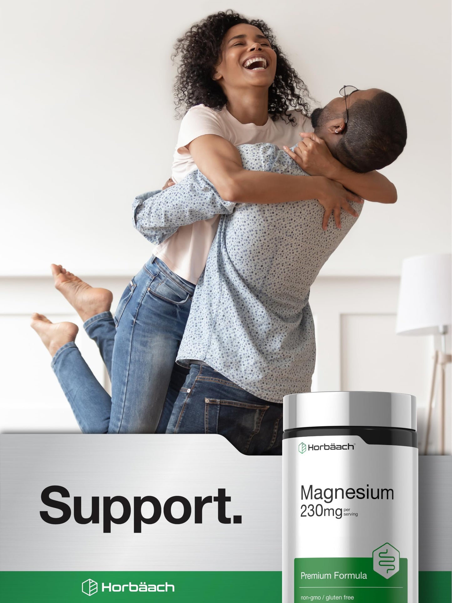 Horbäach Magnesium 230mg, 200 Capsules