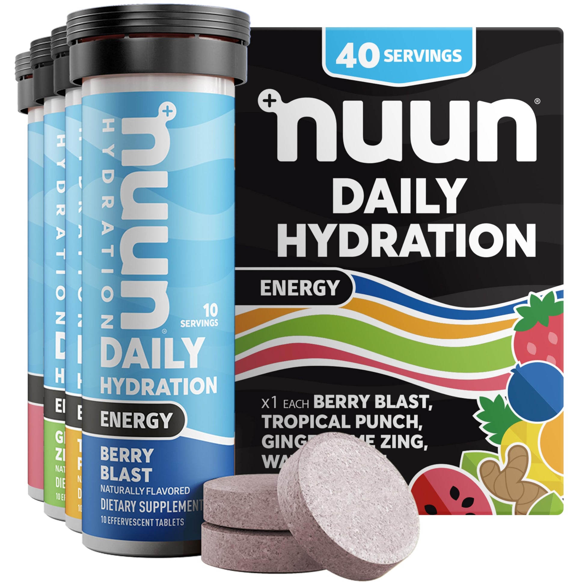 Nuun Energy Electrolyte Tablets, 40 Count