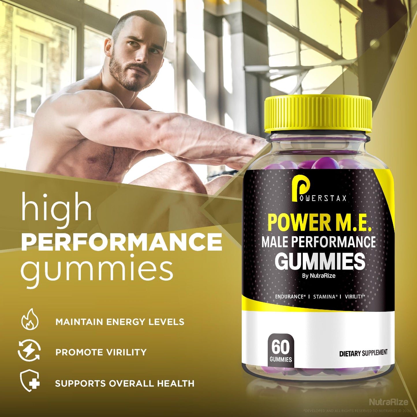 NutraRize PowerStex Power ME Gummies, 60 Gummies