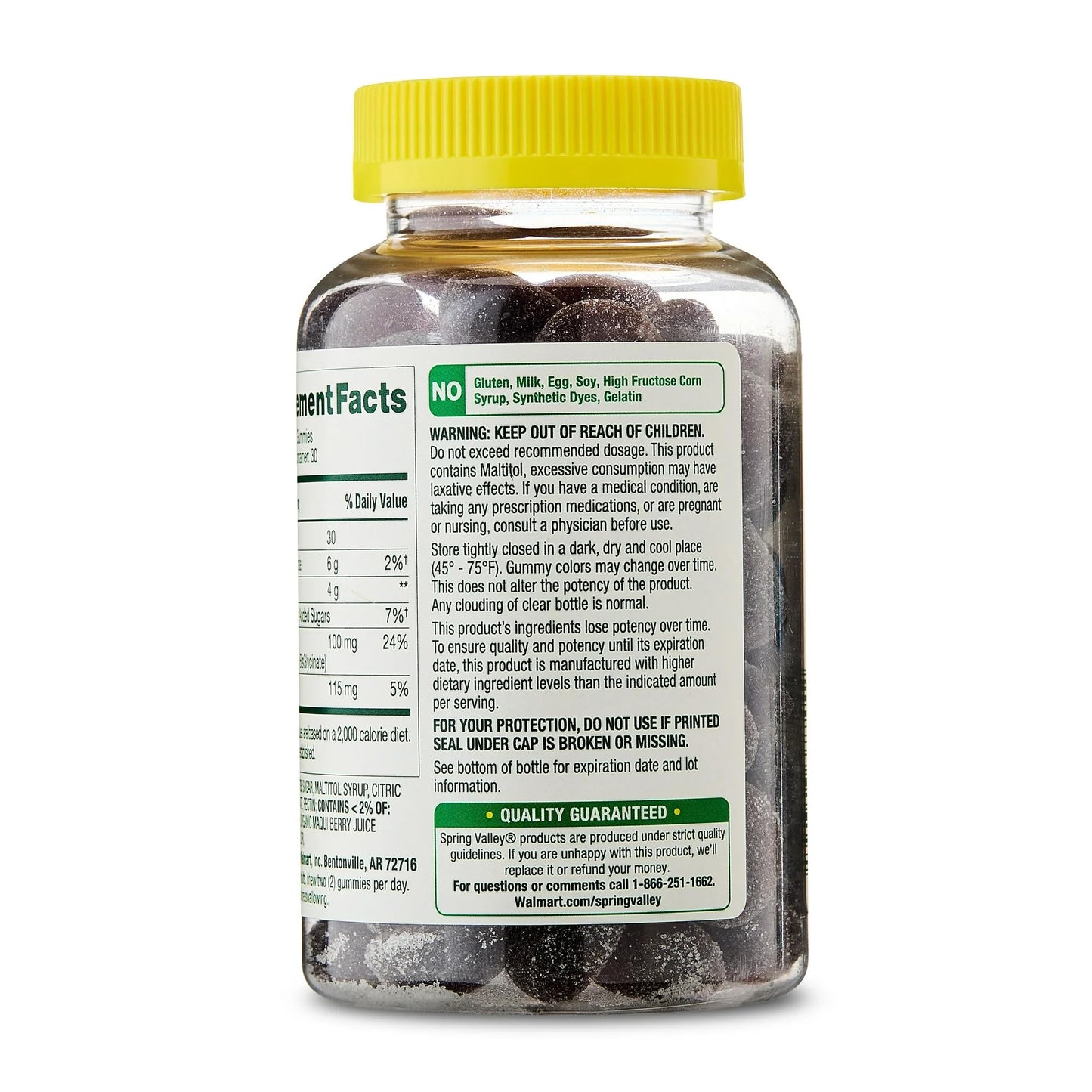 SUREFECT Magnesium Glycinate 100mg Gummies, 60 Count