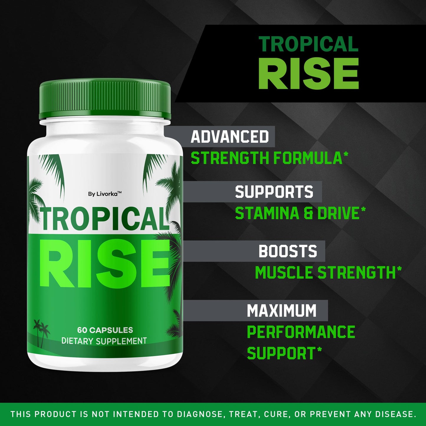 LIVORKA Tropical Rise for Men Capsules, 180 Capsules
