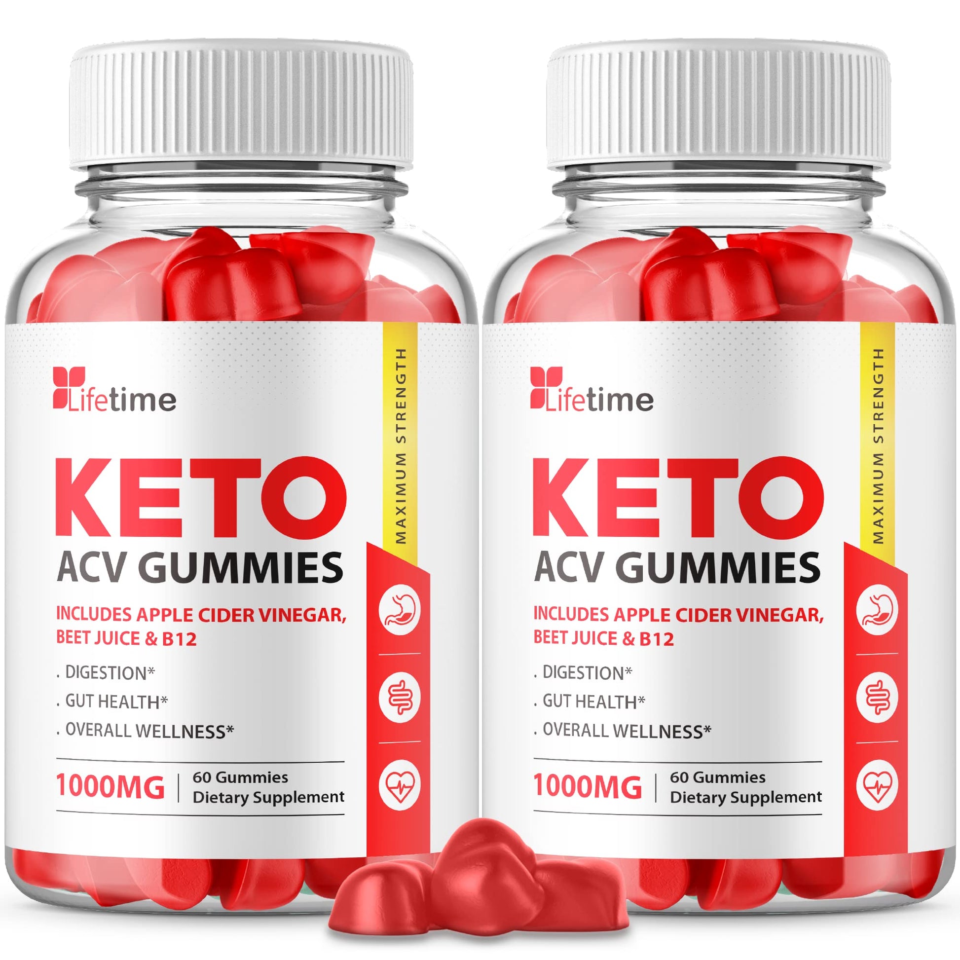IDEAL PERFORMANCE Lifetime Keto Plus ACV Gummies, 120 Gummies