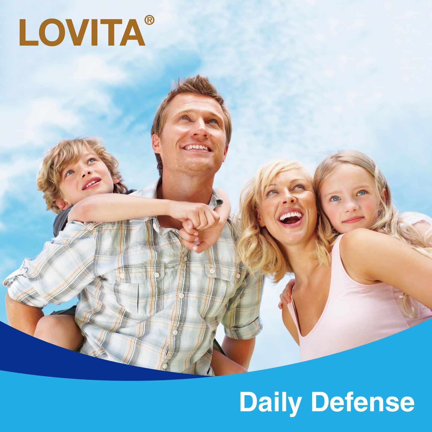 LOVITA Immune Support 8-in-1 Daily Defense, Elderberry with Zinc, Vitamin C & D, Echinacea, Selenium, Andrographis & Siberian Ginseng Extract Capsules 180