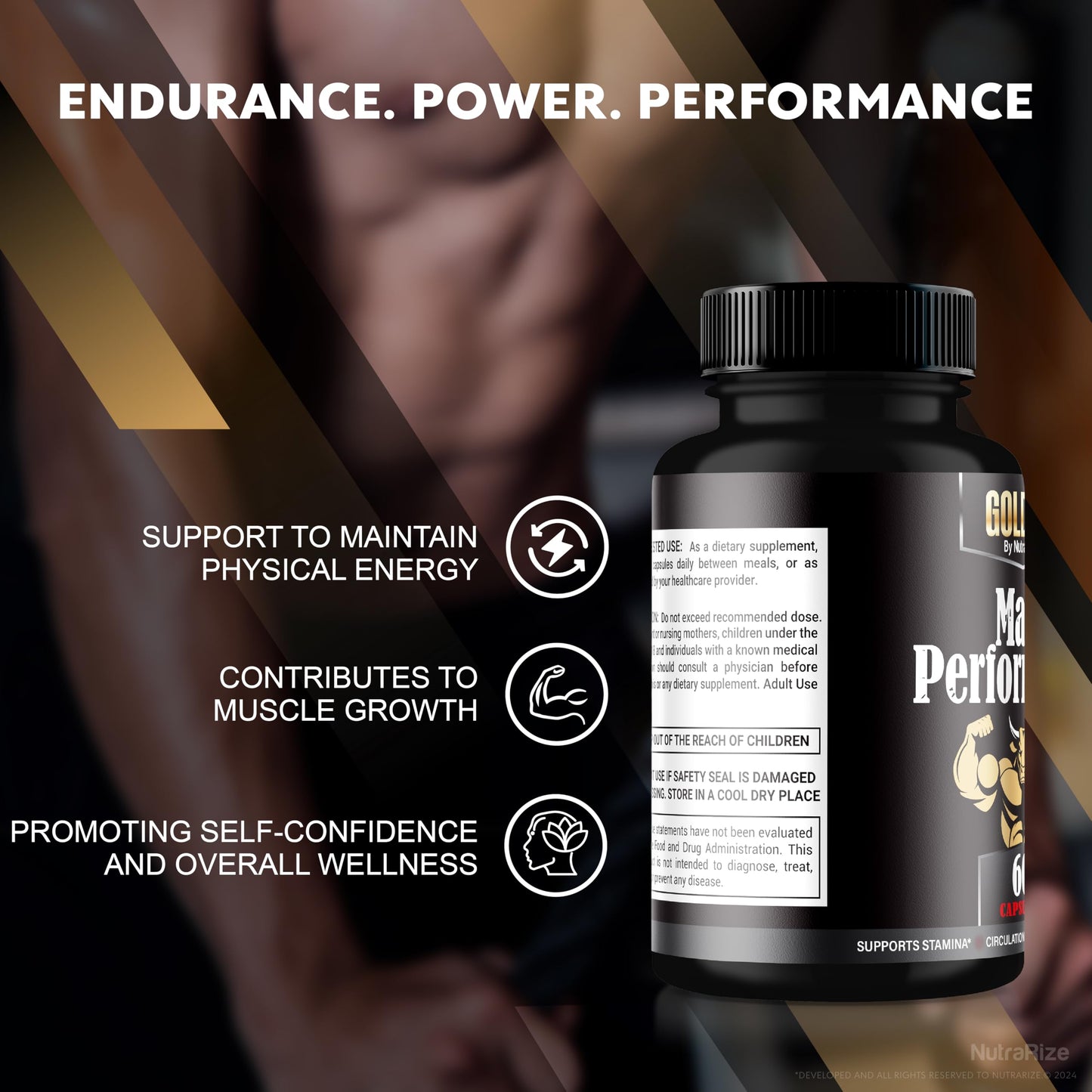 NutraRize Gold XL Capsules, 120 Capsules