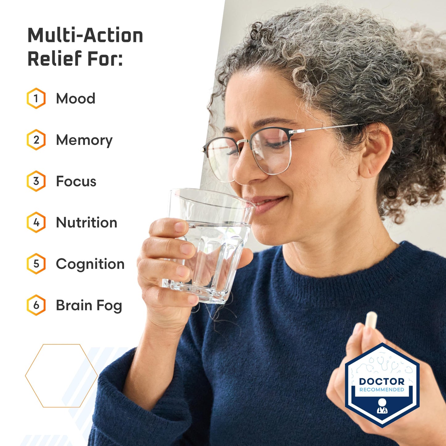 Ben's Natural Health Mind & Memory Nootropic Brain Support with Lion's Mane, Bacopa, Ginkgo & Rhodiola 540 Capsules