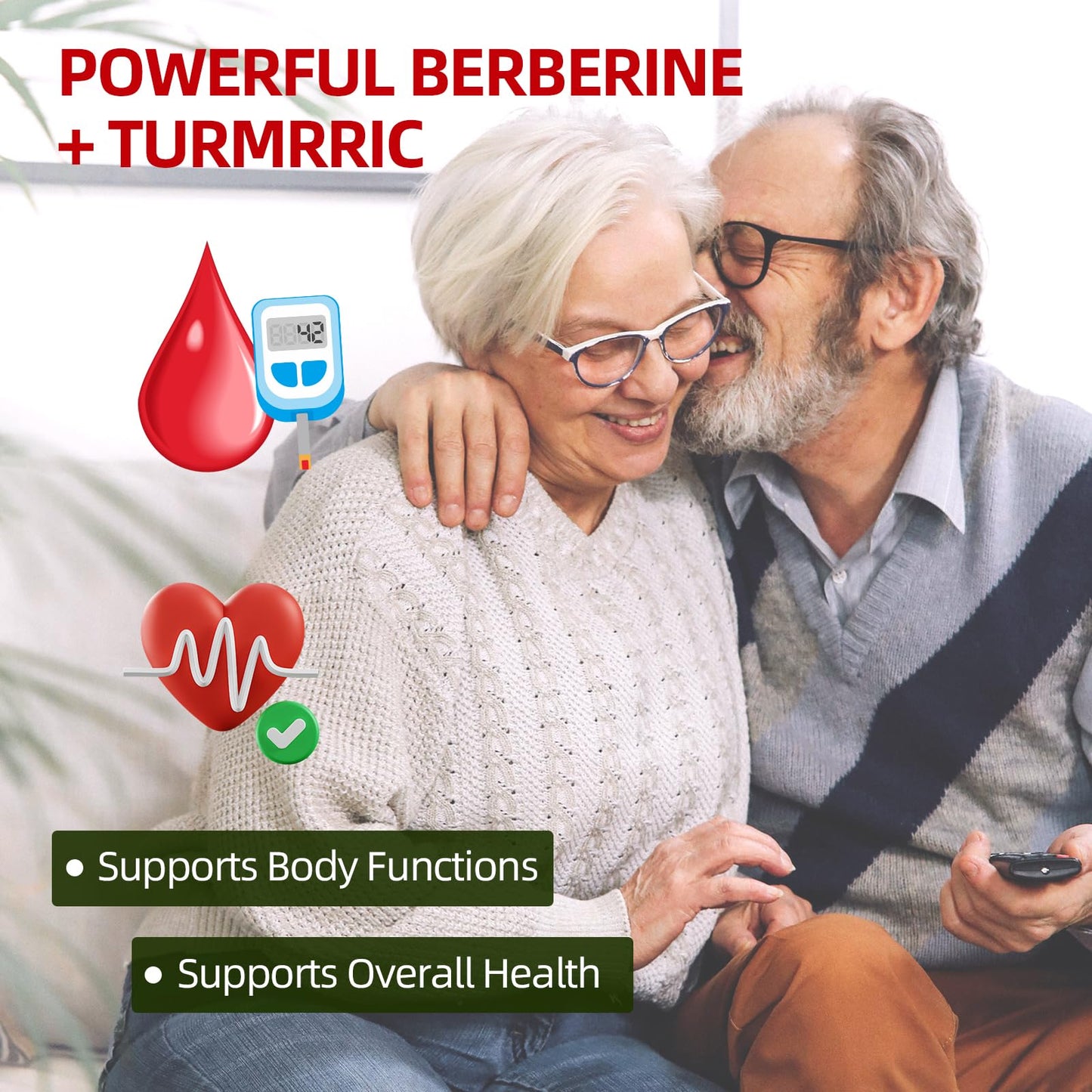 GrnLife Berberine Gummies with Ceylon Cinnamon High Potency Berberine HCL Supplement for Immune and Metabolism Support, Sugar Free, Strawberry Flavor, 120 Count