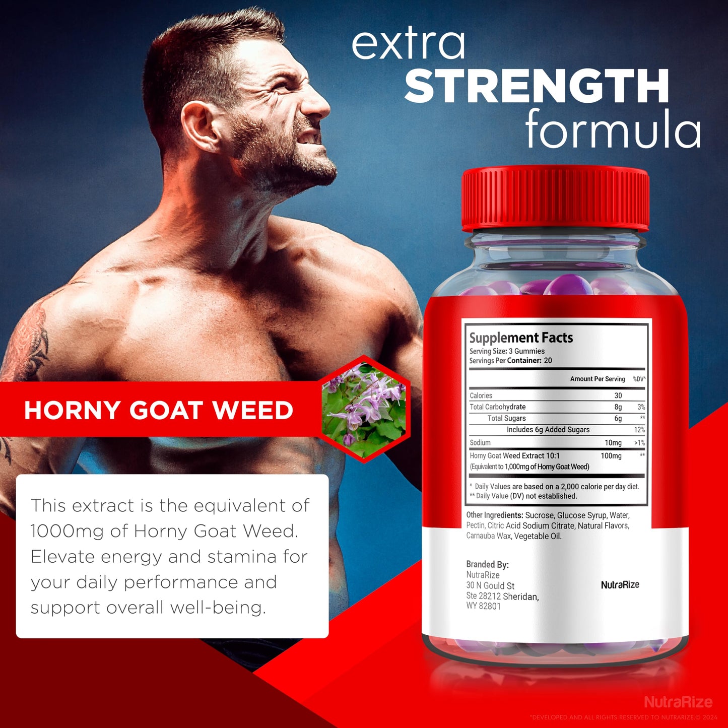 NutraRize Ultra Male 180 Gummies