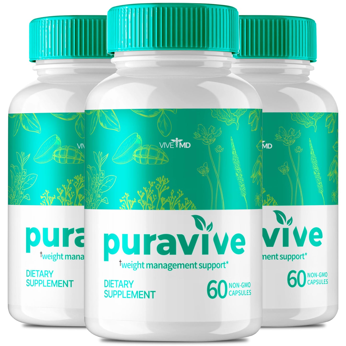 VIVE MD Puravive Premium Weight Loss Capsules, 180 Capsules