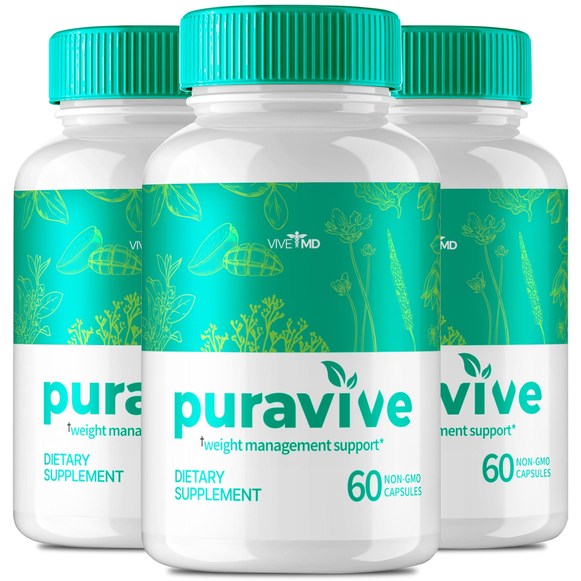 VIVE MD Puravive Premium Weight Loss Capsules, 180 Capsules