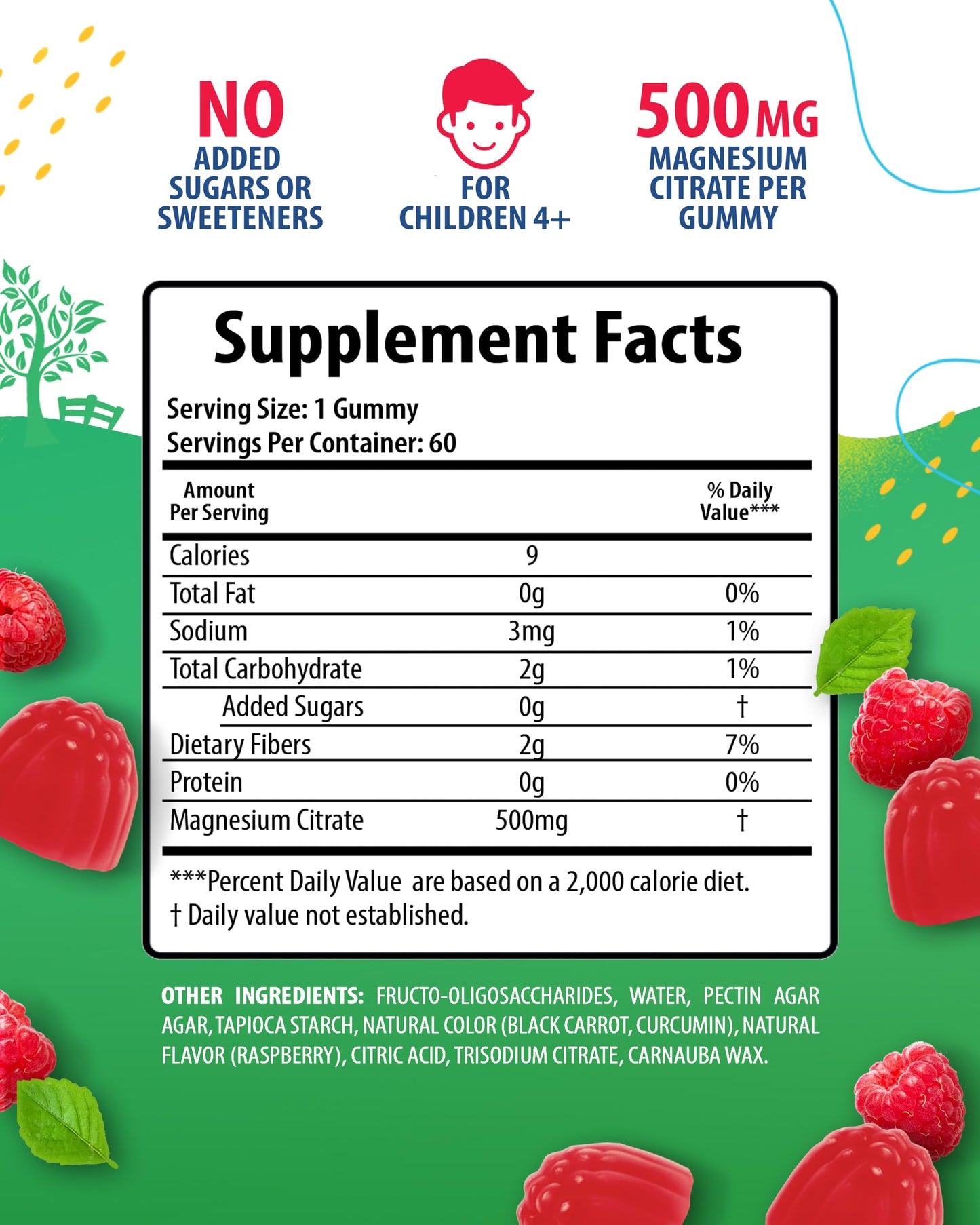 SUNNY SAM Magnesium Gummies for Kids & Adults - Calm Magnesium Chews - Magnesium Citrate Chewable Supplement for Mood & Muscle Support, 120 Gummies