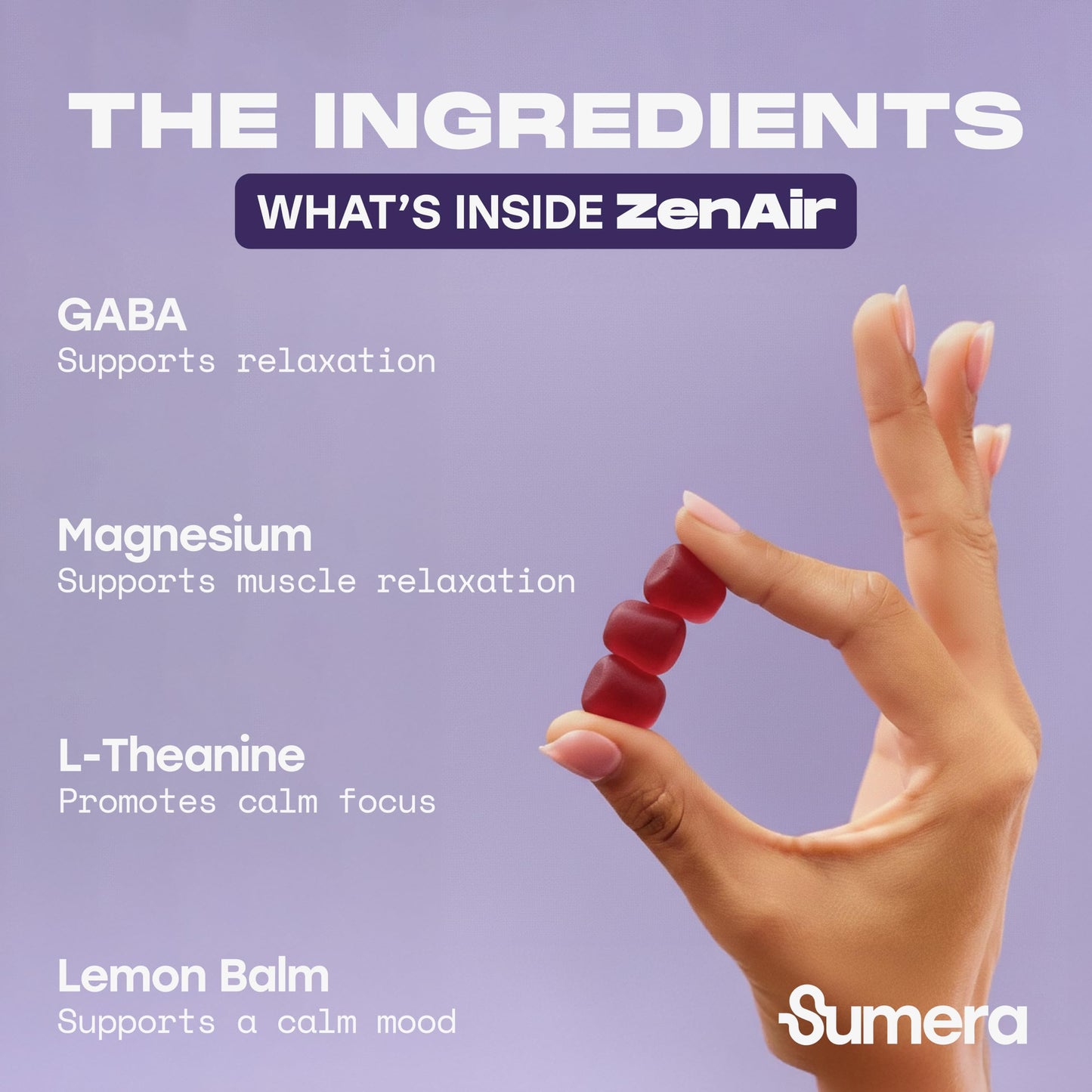 Sumera ZenAir Jet Lag Gummies 30 Count