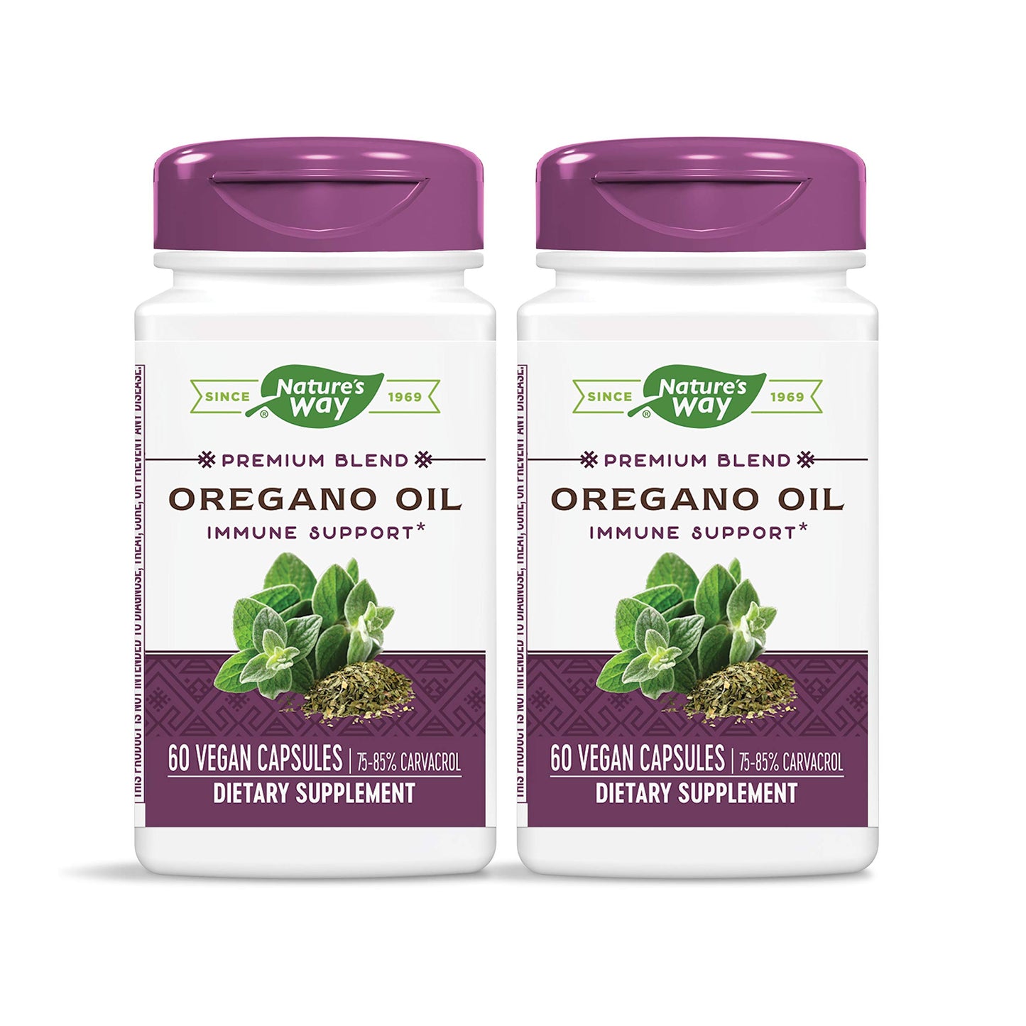 Nature's Way Oregano Oil 75-85% Carvacrol, Capsules, 60 Count