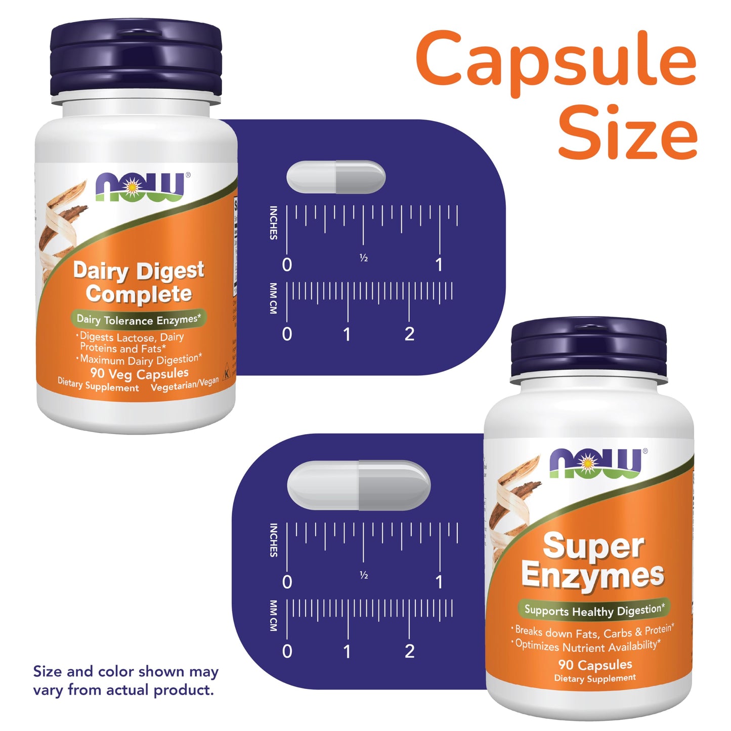 NOW Foods Digestive Enzyme Bundle Capsule 180 Count