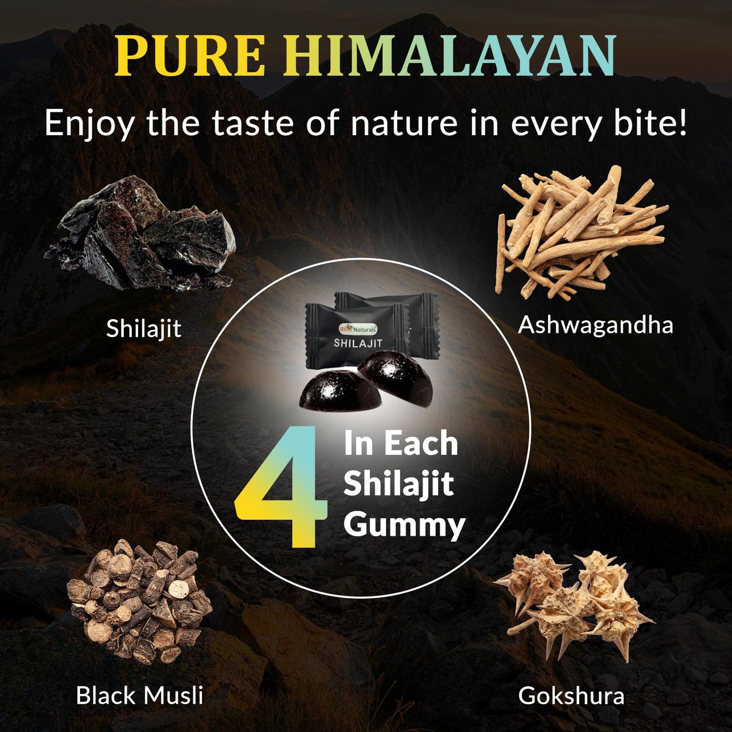 Best Naturals Shilajit Gummies, 60 Count