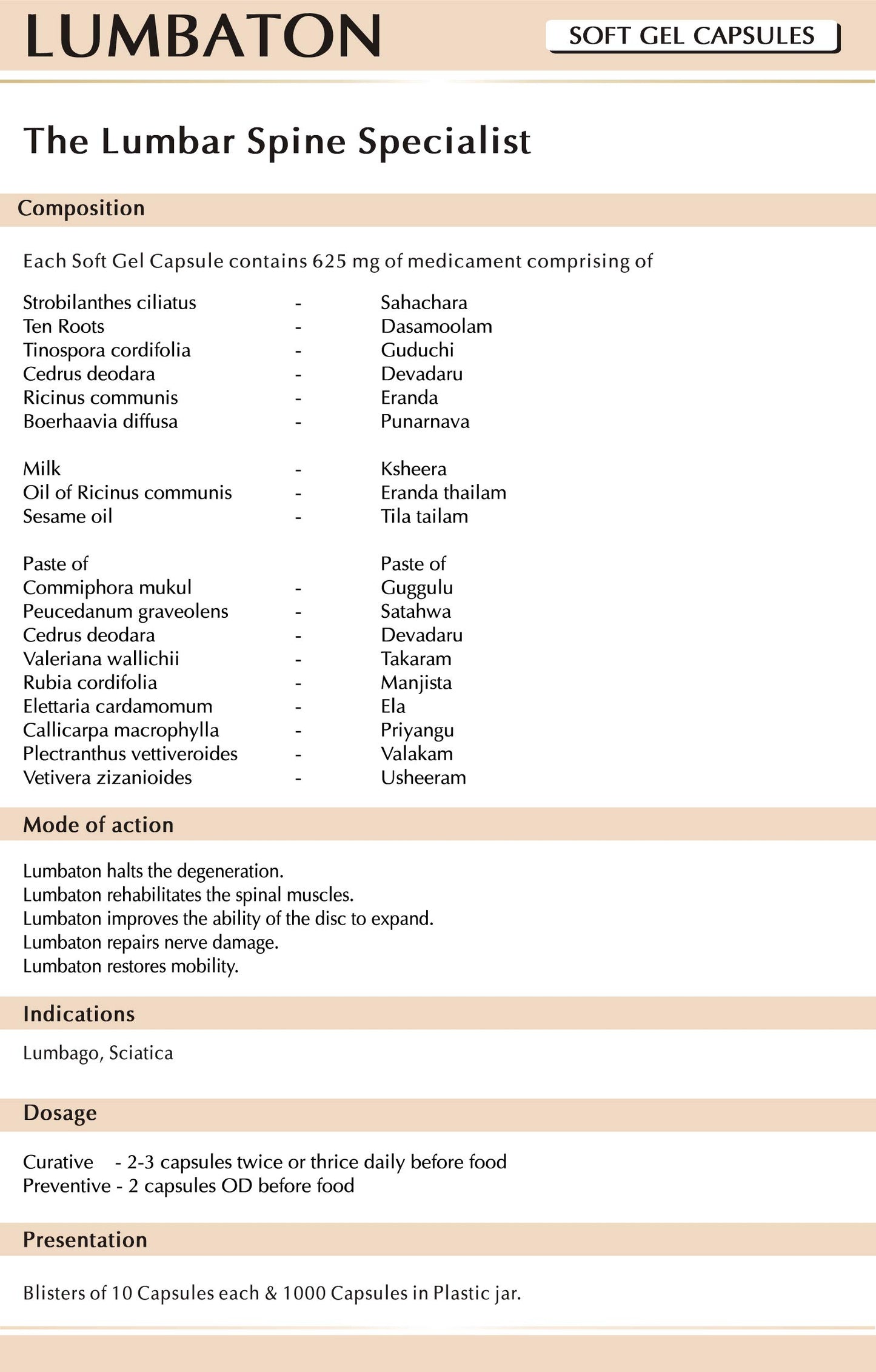 AVN Lumbaton Soft Gel Capsules, 360 Capsules