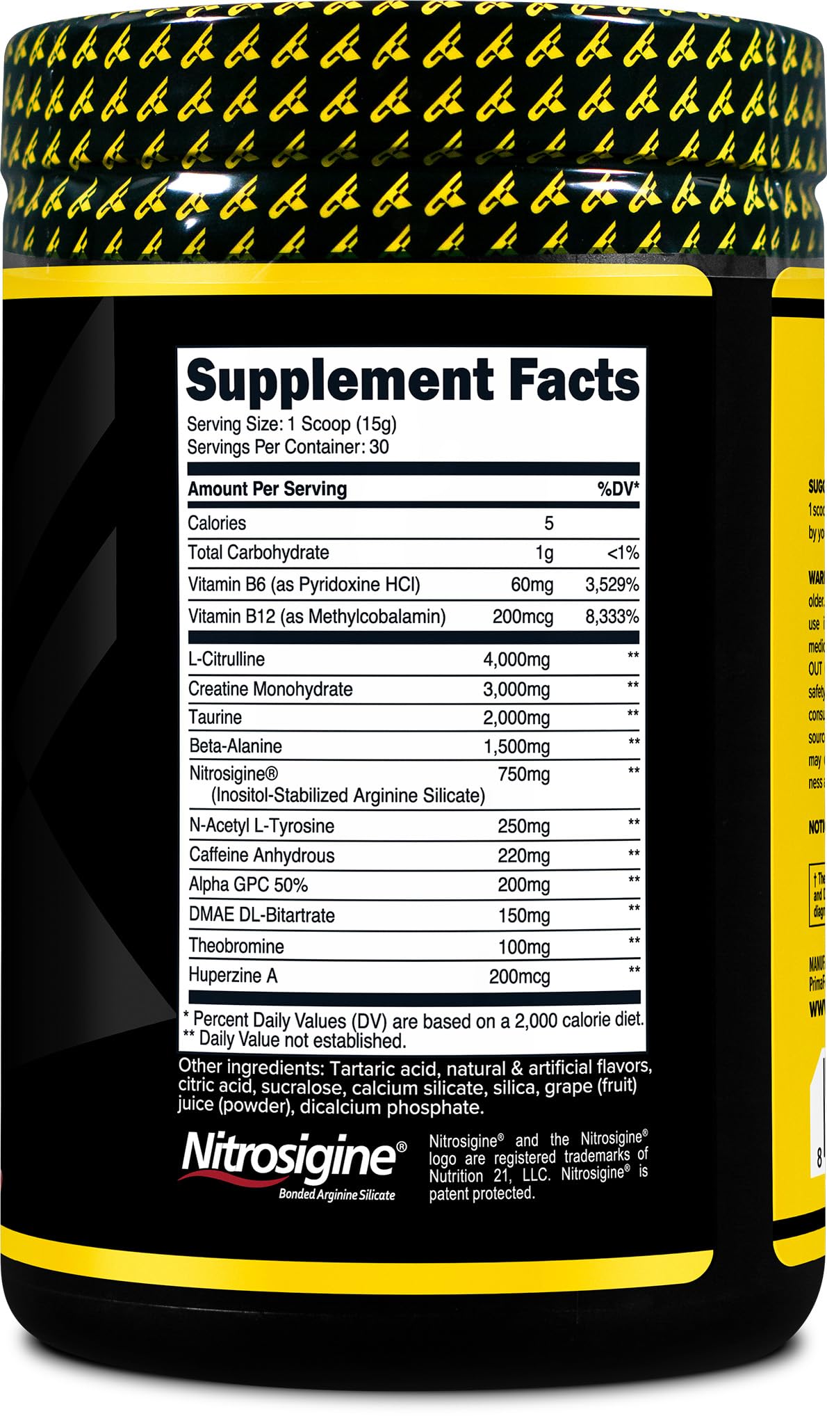 Primaforce Pre-Workout Complex Powder, 15.6 Ounce