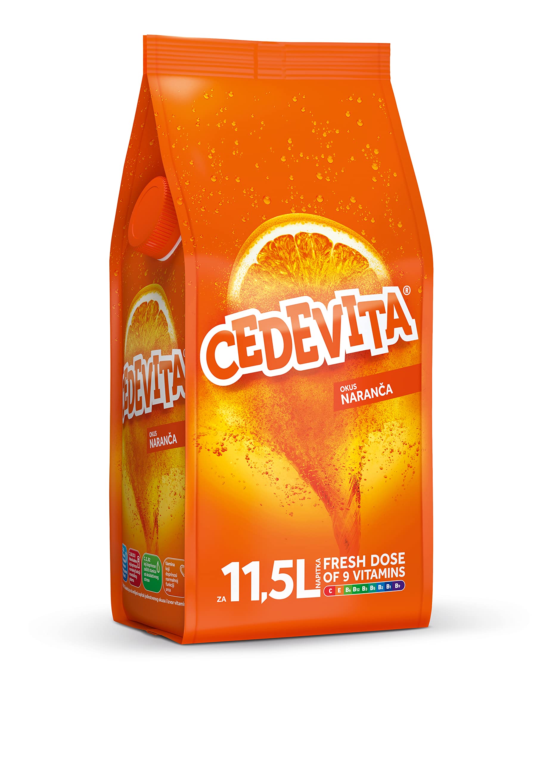 Cedevita Orange 9 Vitamins Effervescent Powder, 1 kg, 35.274