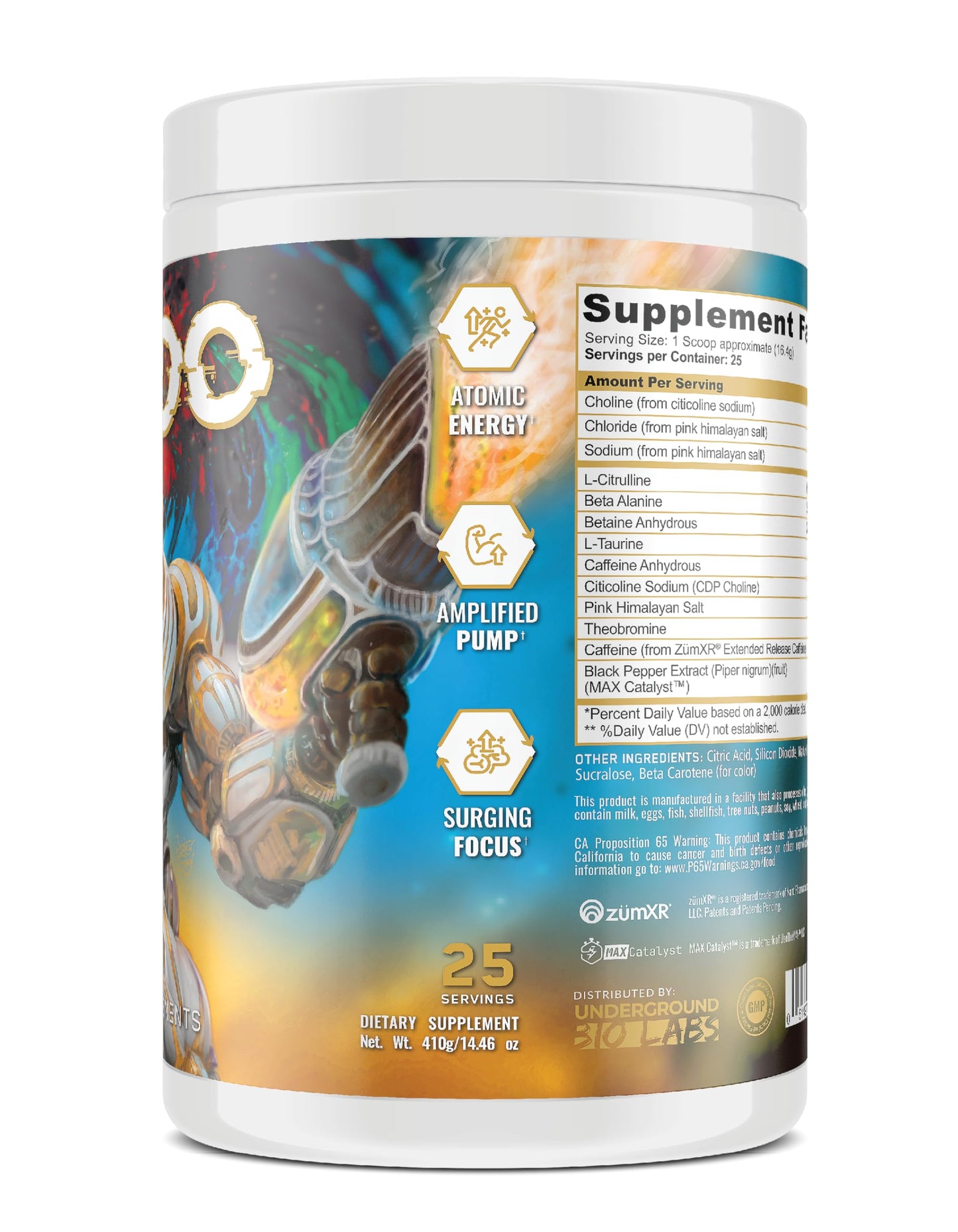 Underground Bio Labs Pando Pre-Workout Powder 15 Servings