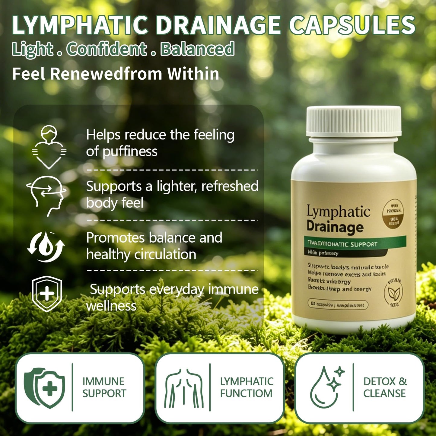 Generic Lymphatic Drainage 60 Capsules
