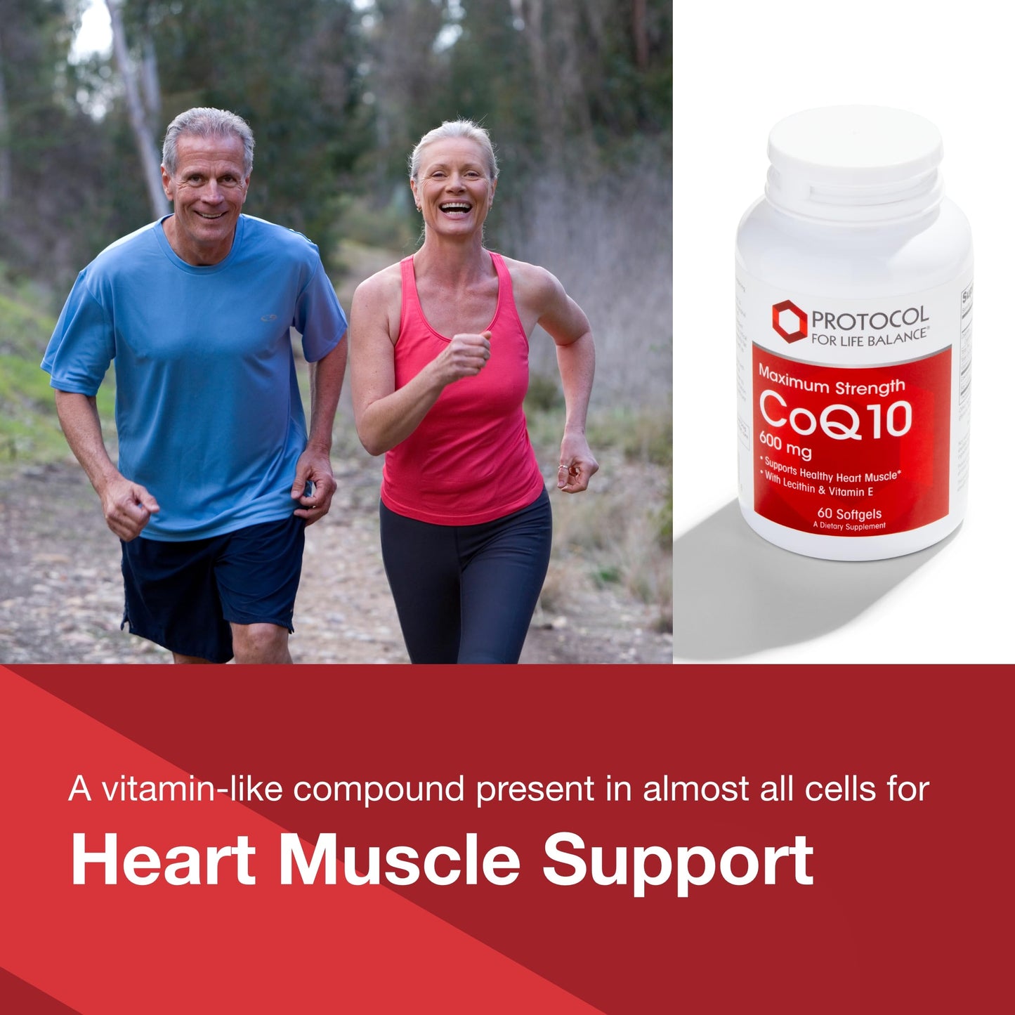 PROTOCOL FOR LIFE BALANCE CoQ10 600mg with Vitamin E Softgels 60