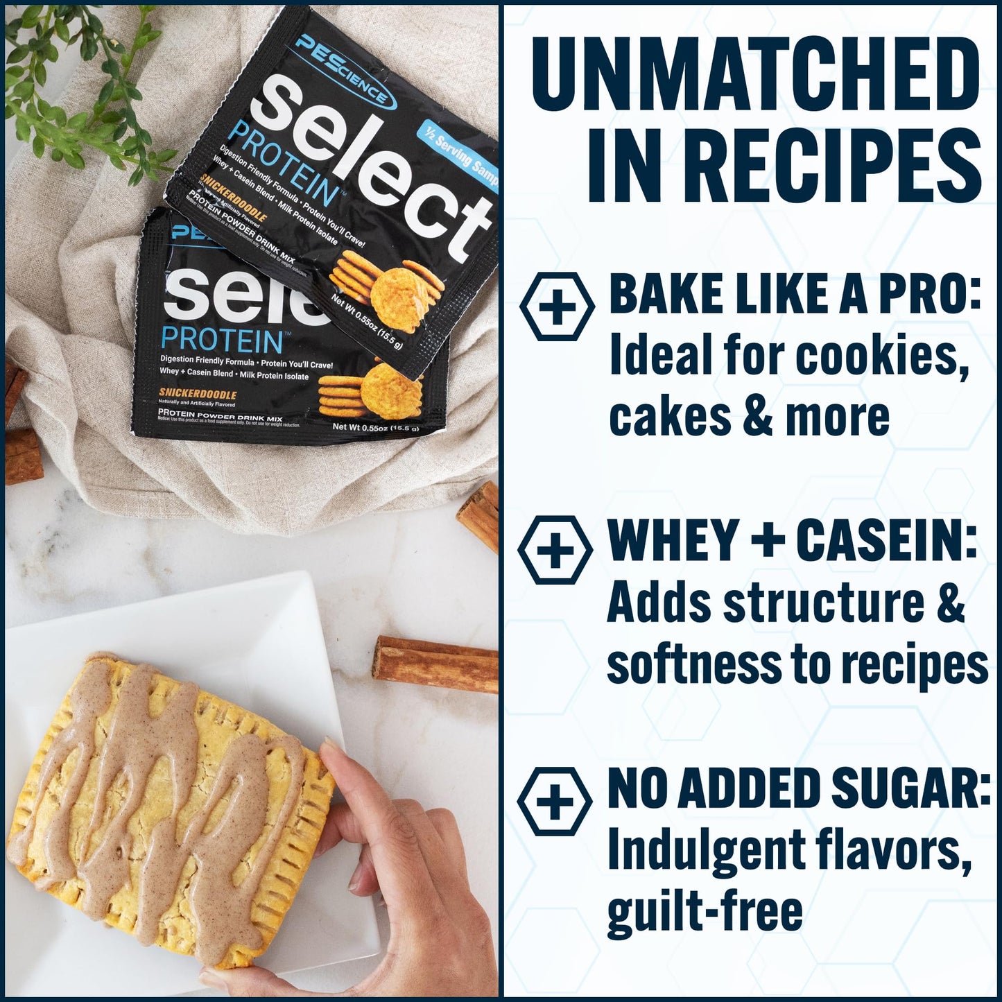 PEScience Select Protein Powder - Whey and Casein Blend, Powder, 27 Servings