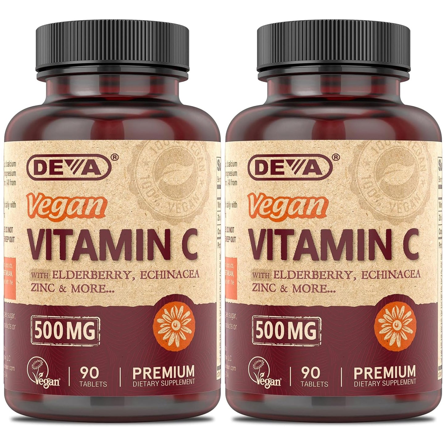 DEVA Vegan Vitamin C 500mg 180 Capsules