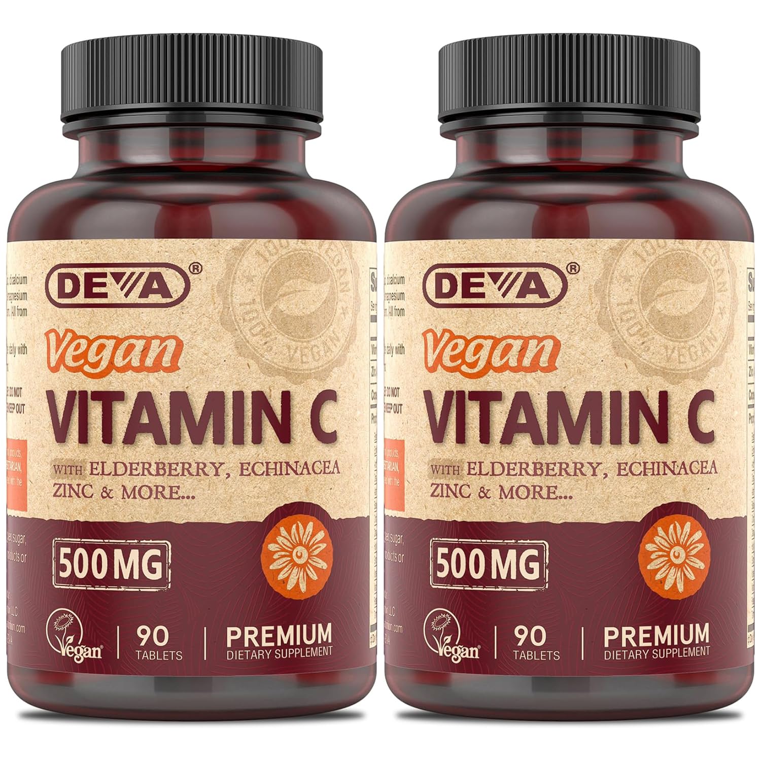 DEVA Vegan Vitamin C 500mg 180 Capsules