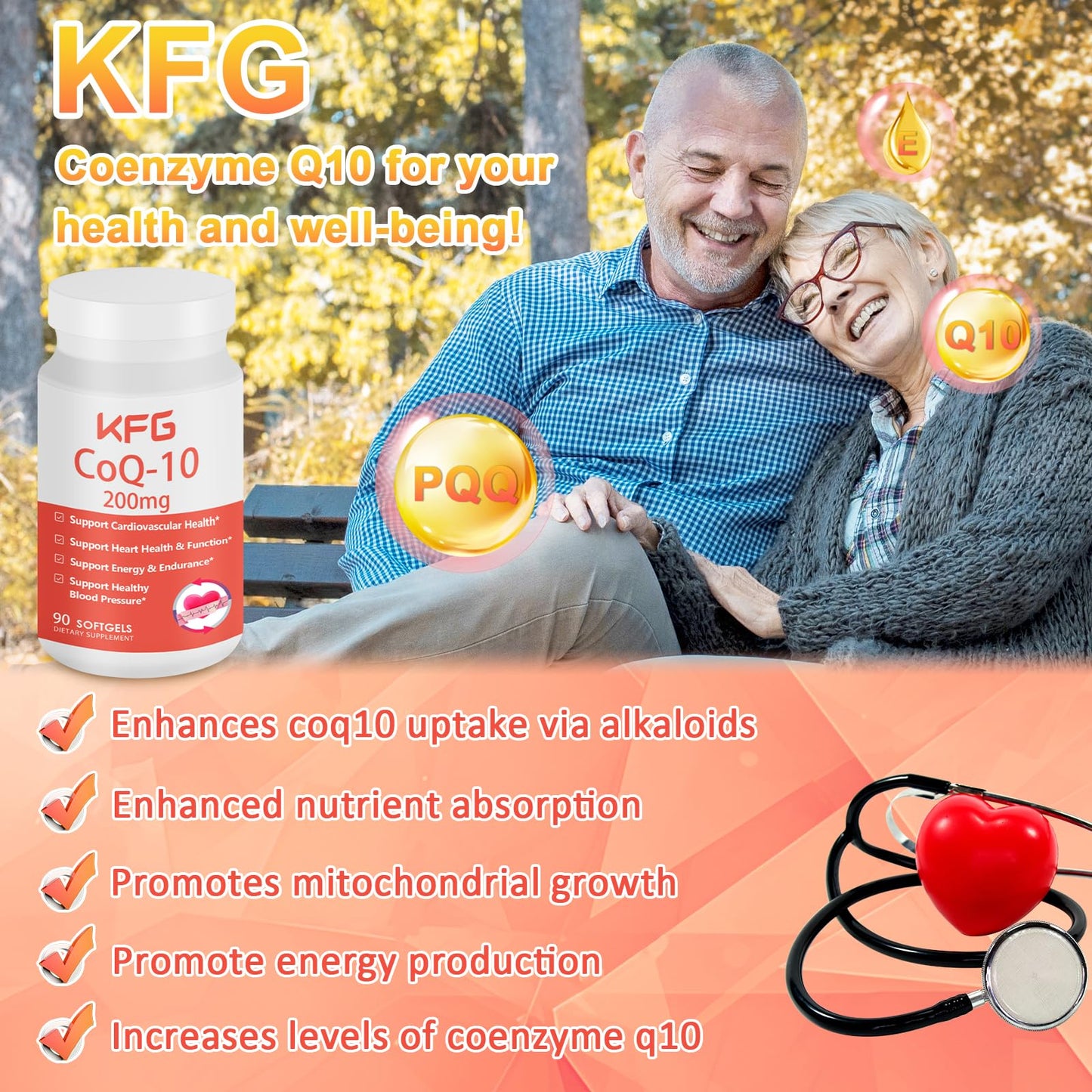 KFG CoQ10 200mg Softgel, 1 Count