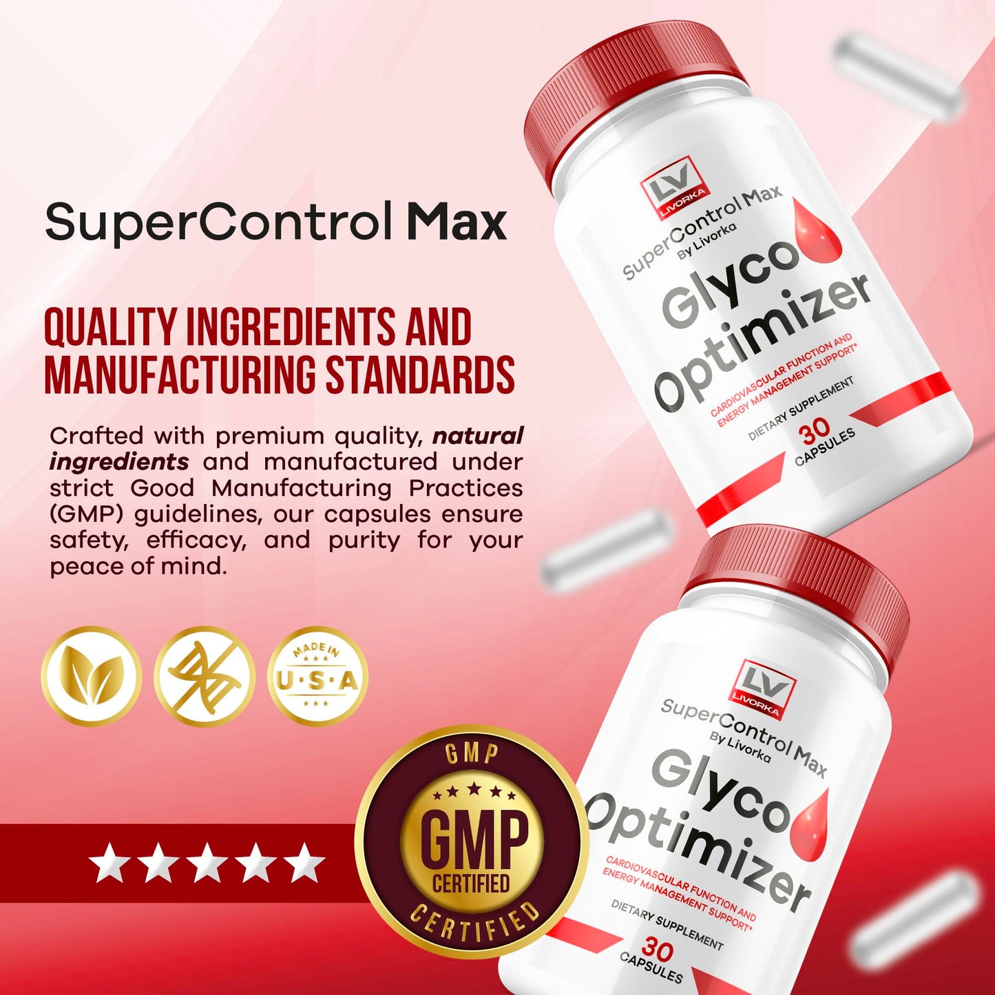 LIVORKA Super Control Max Glyco Optimizer Capsule, 60 Count