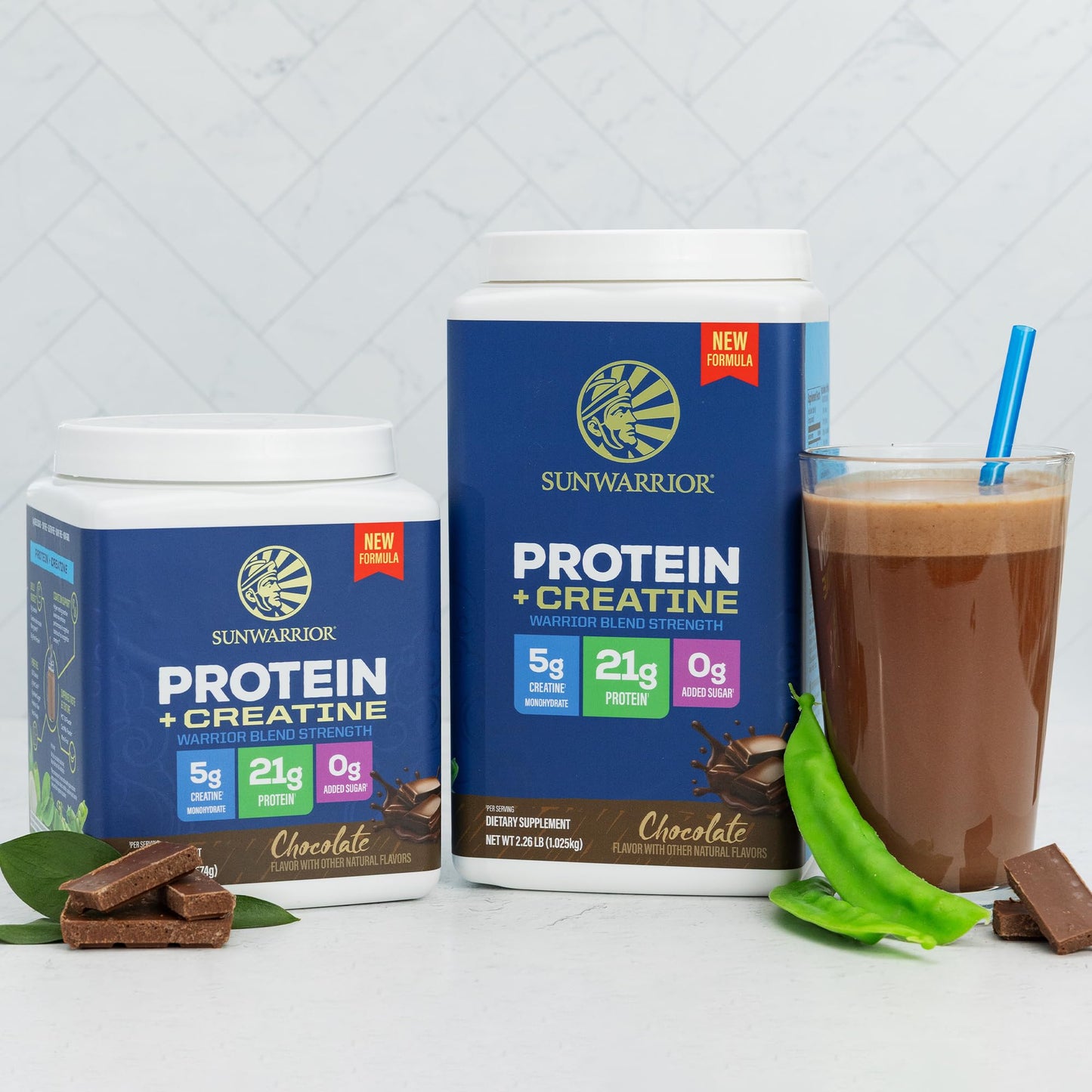 Sunwarrior Warrior Blend Strength Plant-Based Protein Powder Chocolate 20