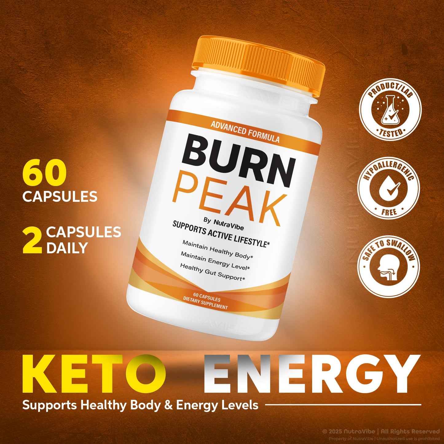 NutraVibe BurnPeak Capsules 300 Capsules