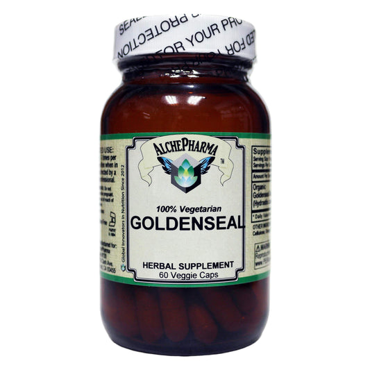 AlchePharma Goldenseal Root 250mg Capsule, 60 Count